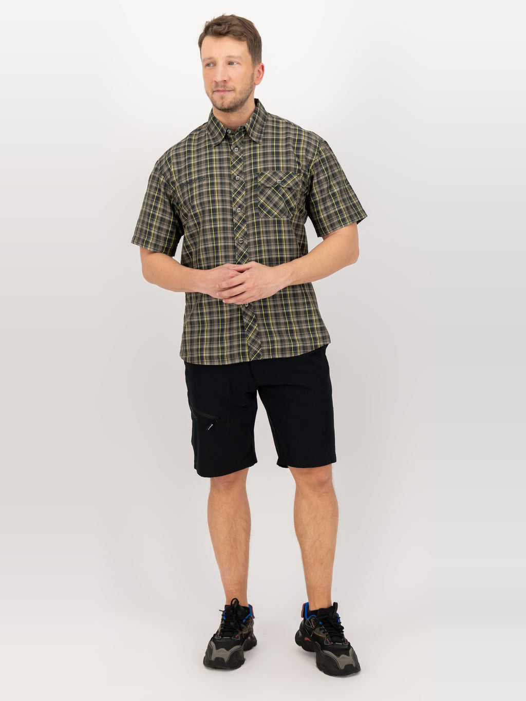 DEPROC ACTIVE Outdoorhemd Copper Khaki-Anthra - Ganzkoerper