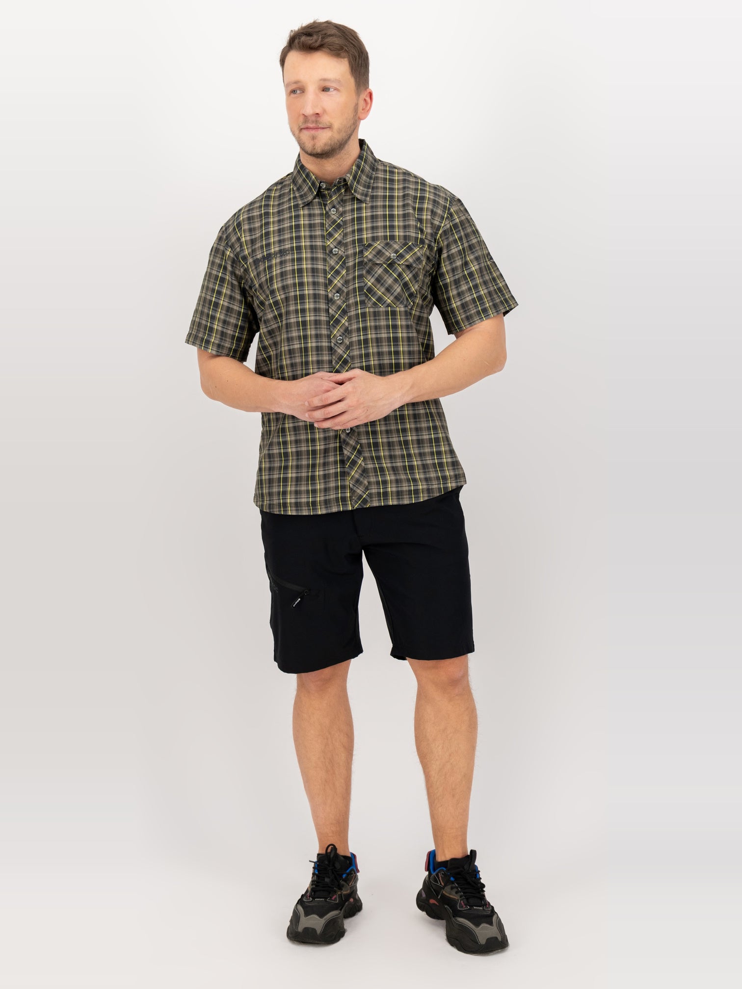 DEPROC ACTIVE Outdoorhemd Copper Khaki-Anthra - Ganzkoerper