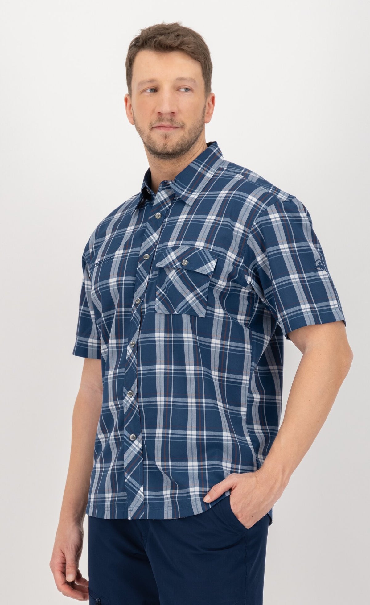 DEPROC ACTIVE Outdoorhemd Copper Navy-Check - Ansicht 2