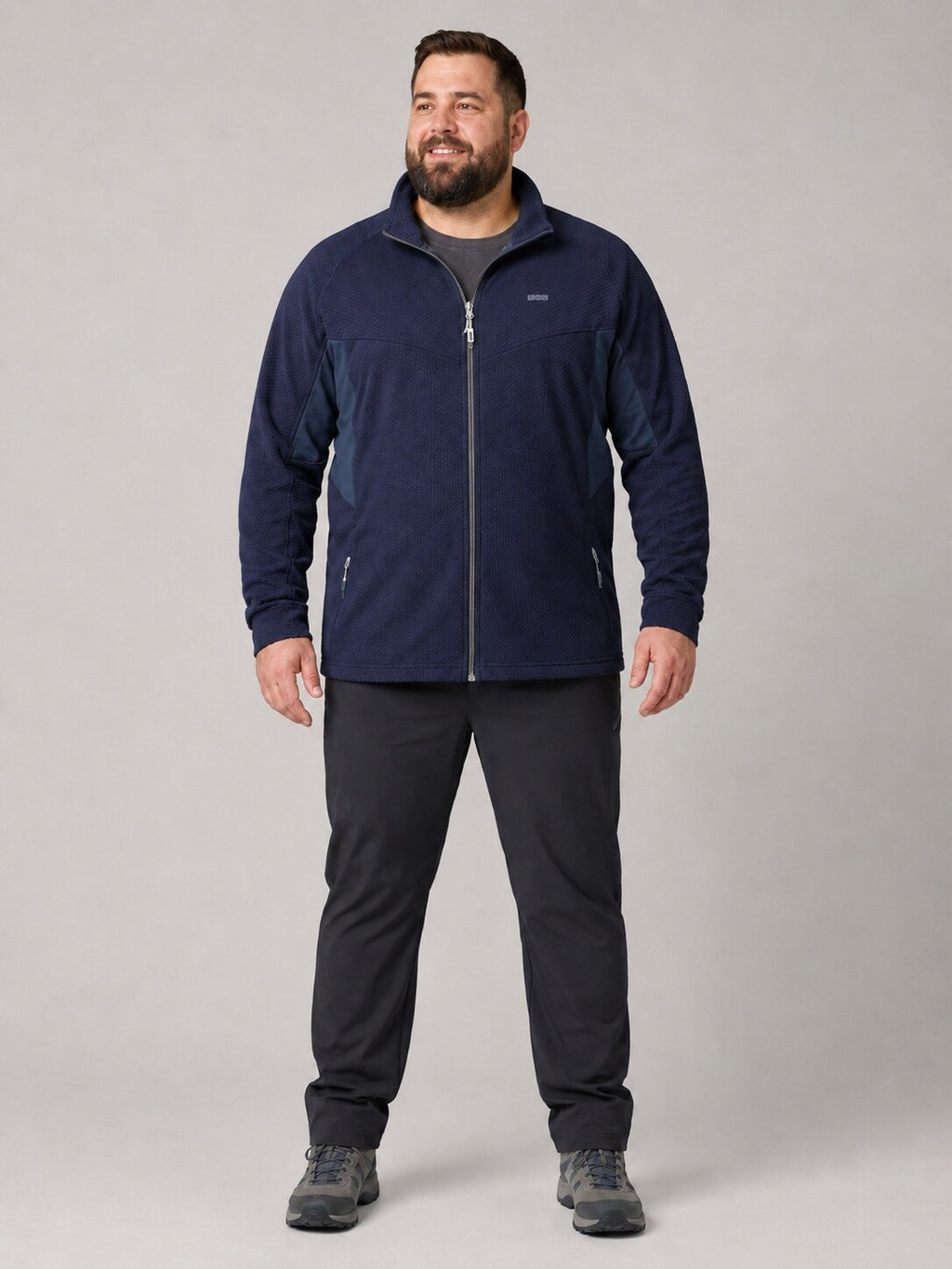 LPO Fleecejacke Gerit Night Sky – Modelbild 2