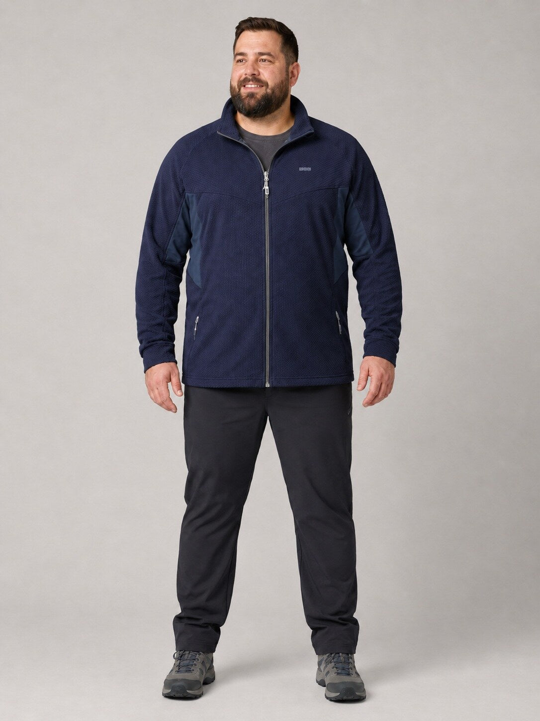 LPO Fleecejacke Gerit Night Sky – Modelbild 2