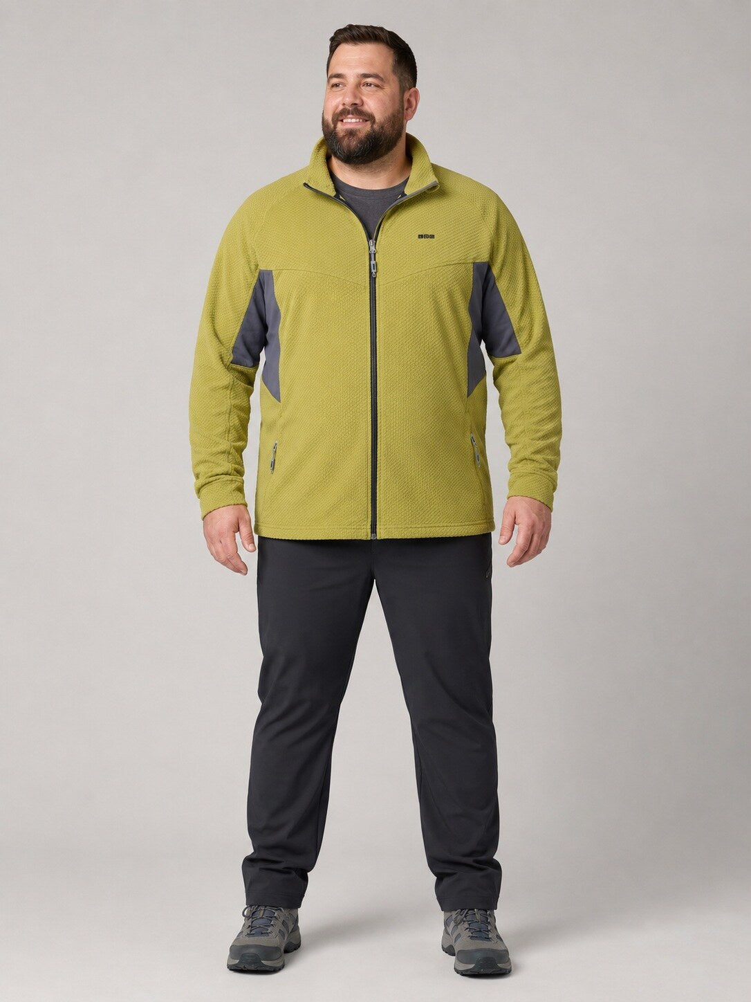 LPO Fleecejacke Gerit Moss – Modelbild 2