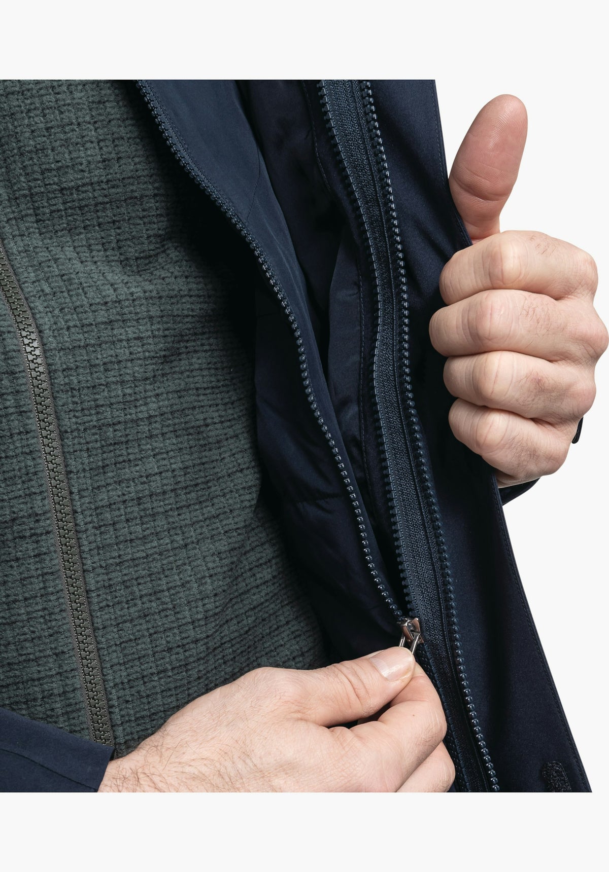 Schöffel 3in1 Jacket Style Tamina MNS Herren – große Größen Blau - Ansicht 6
