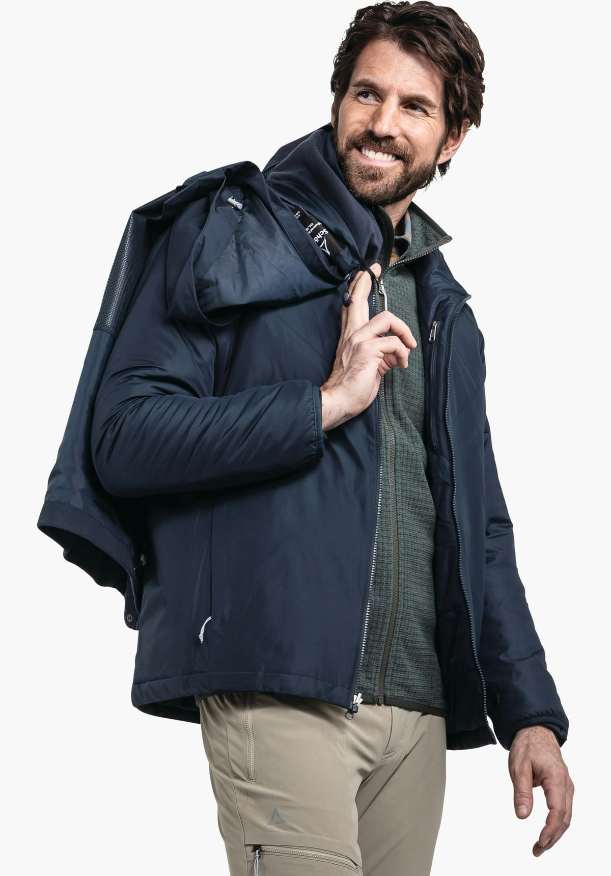 Schöffel 3in1 Jacket Style Tamina MNS Herren – große Größen Blau - Ansicht 7