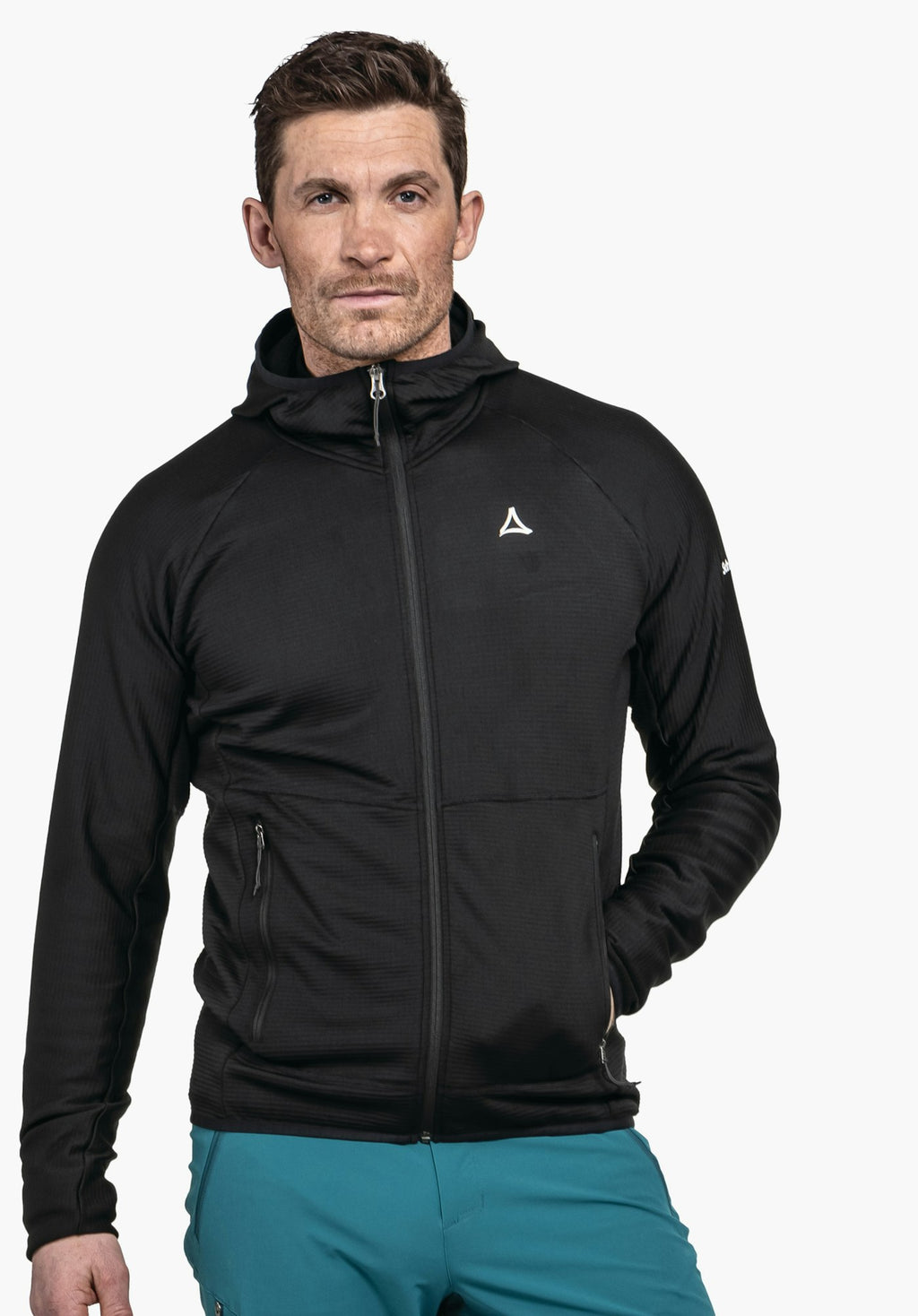 Schöffel Fleece Hoody Style Cascata MNS Herren – große Größen – Schwarz