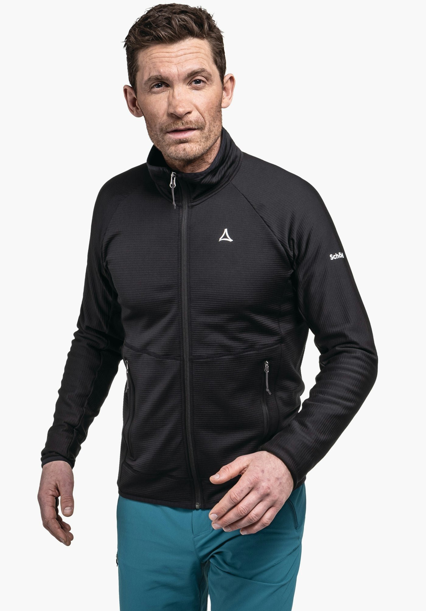 Schöffel Fleece Jk Style Cascata MNS Herren – große Größen – Schwarz