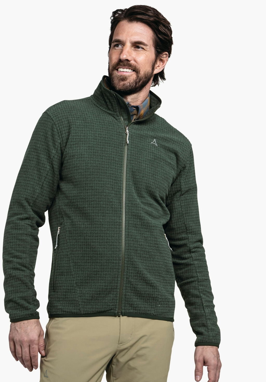 Schöffel CIRC Fleece Jk Style Terxa MNS Herren – große Größen Grün - Ansicht 1