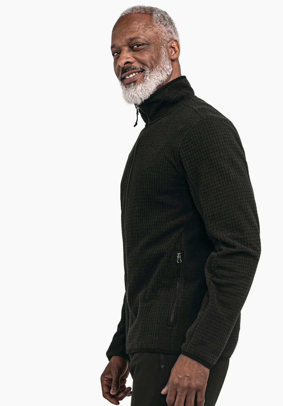 Schöffel CIRC Fleece Jk Style Terxa MNS Herren – große Größen Schwarz - Ansicht 3