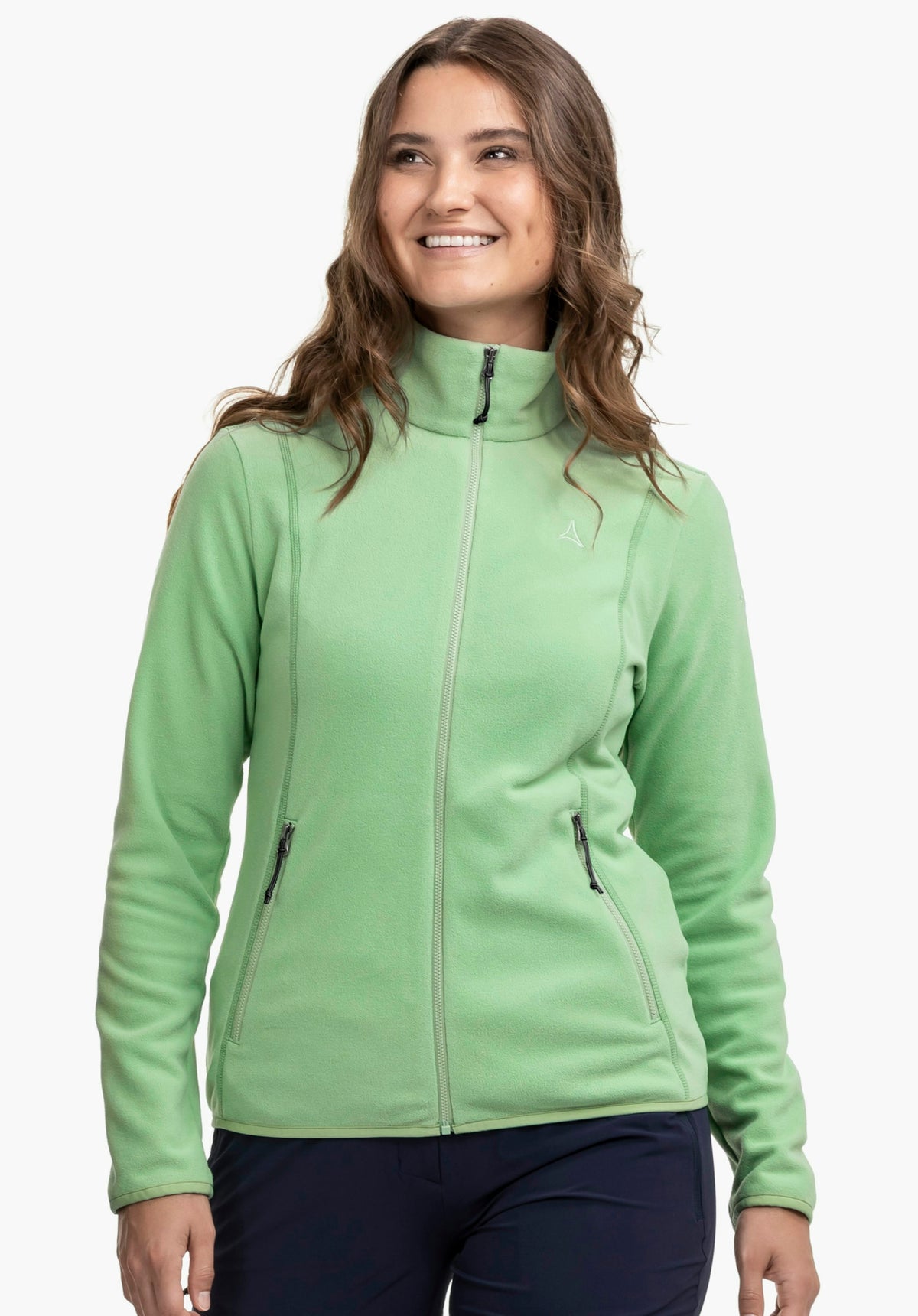 Schöffel Fleece Jk Style Ash WMS Damen – große Größen Grün (6175) - Ansicht 1