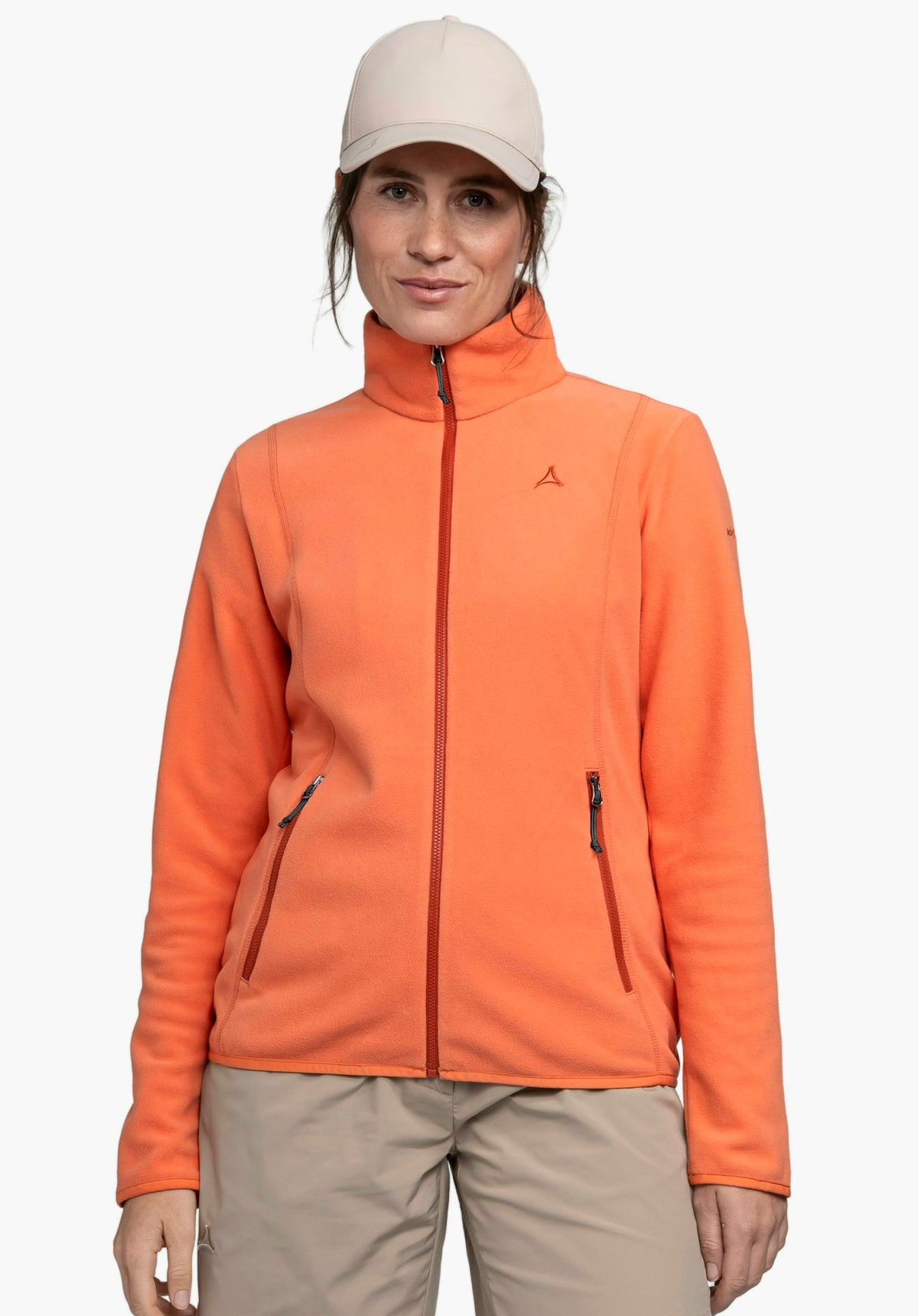 Schöffel Fleece Jk Style Ash WMS Damen – große Größen Orange - Ansicht 1