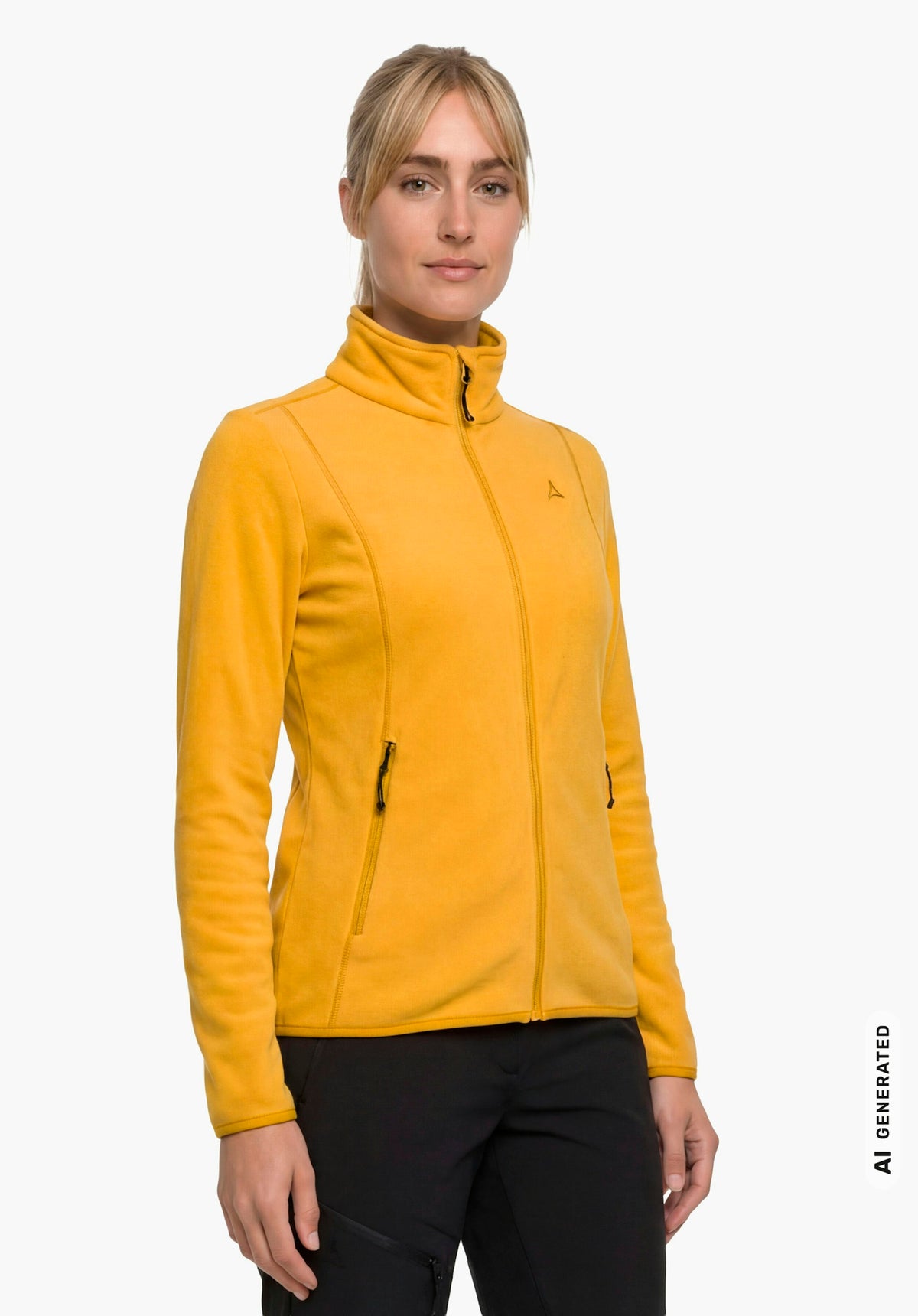 Schöffel Fleece Jk Style Ash WMS Damen – große Größen Gelb - Ansicht 1