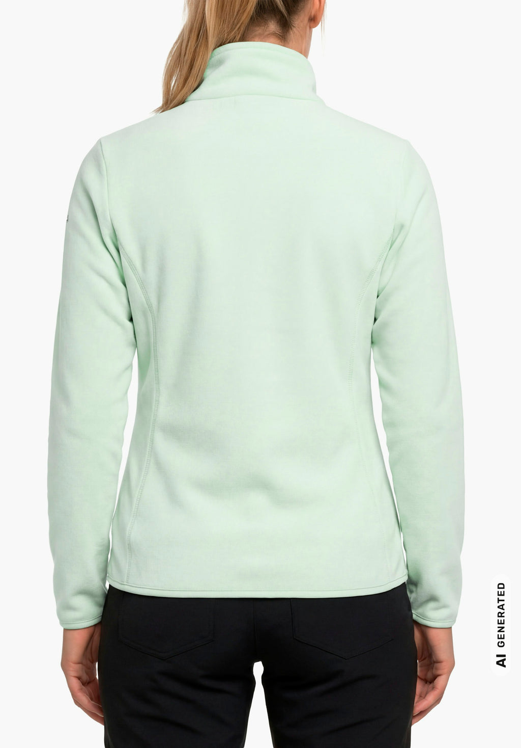 Schöffel Fleece Jk Style Ash WMS Damen – große Größen Grün - Ansicht 2
