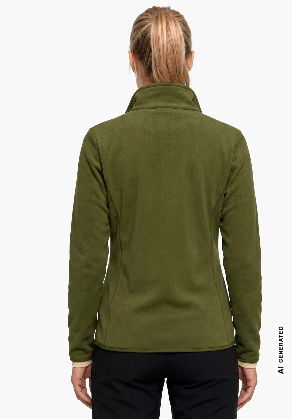 Schöffel Fleece Jk Style Ash WMS Damen – große Größen Grün (6875) - Ansicht 2