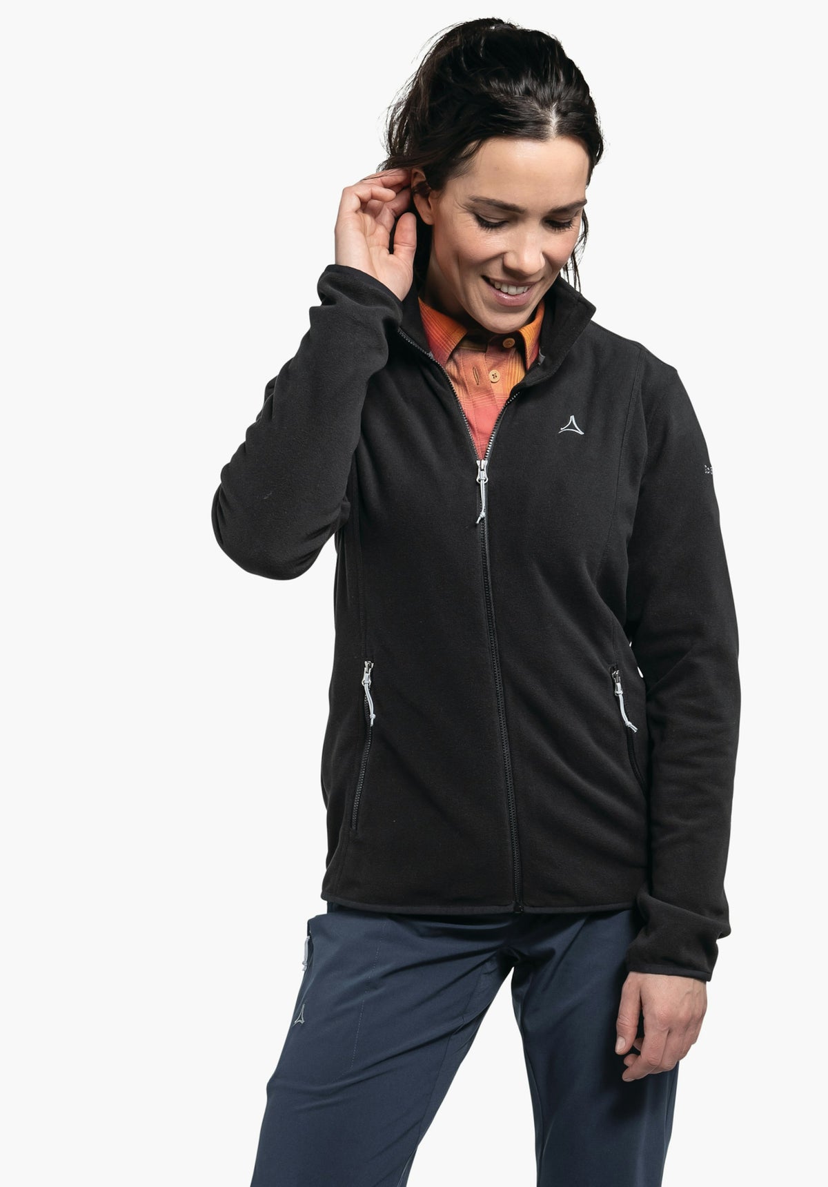 Schöffel Fleece Jk Style Ash WMS Damen – große Größen Schwarz - Ansicht 1