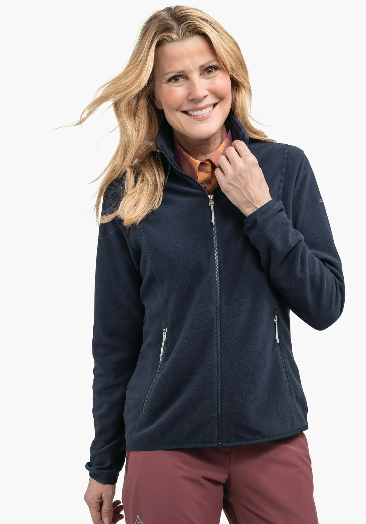 Schöffel Fleece Jk Style Ash WMS Damen – große Größen Blau - Ansicht 1