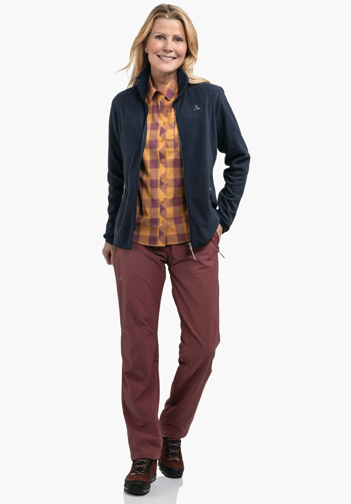 Schöffel Fleece Jk Style Ash WMS Damen – große Größen Blau - Ansicht 3