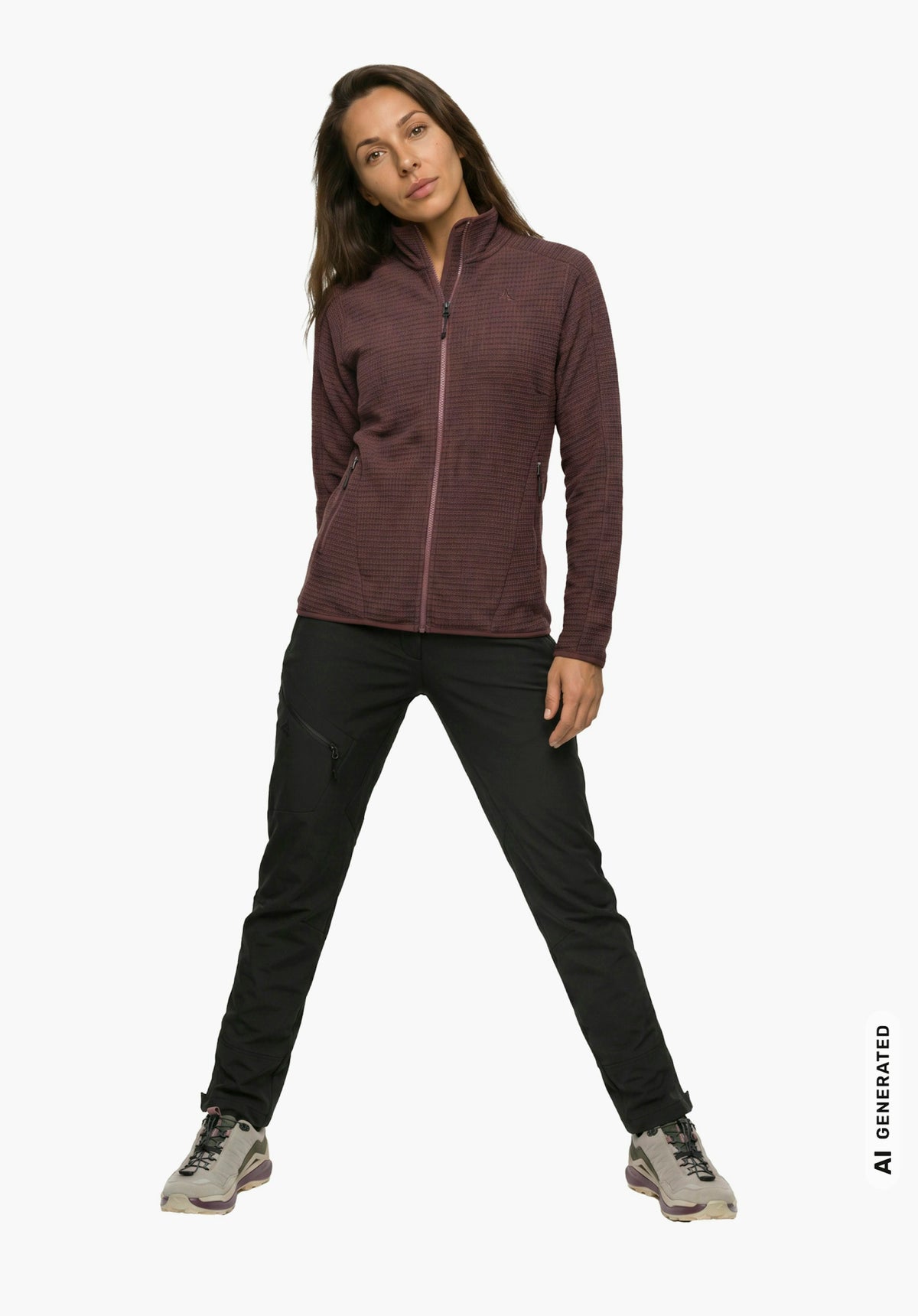 Schöffel CIRC Fleece Jk Style Terxa WMS Damen – große Größen Lila - Ansicht 3
