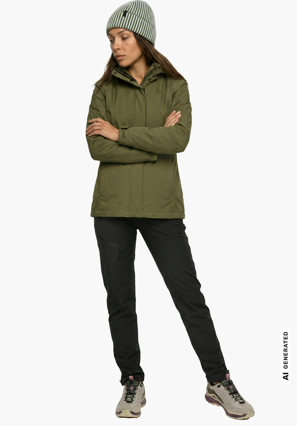 Schöffel 3in1 Jacket Style Okere WMS Damen – große Größen Grün (6715) - Ansicht 3