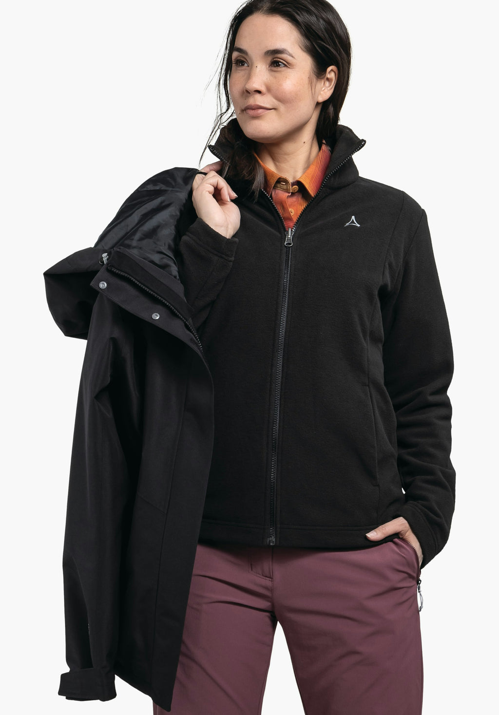 Schöffel 3in1 Jacket Style Okere WMS Damen – große Größen Schwarz - Ansicht 3