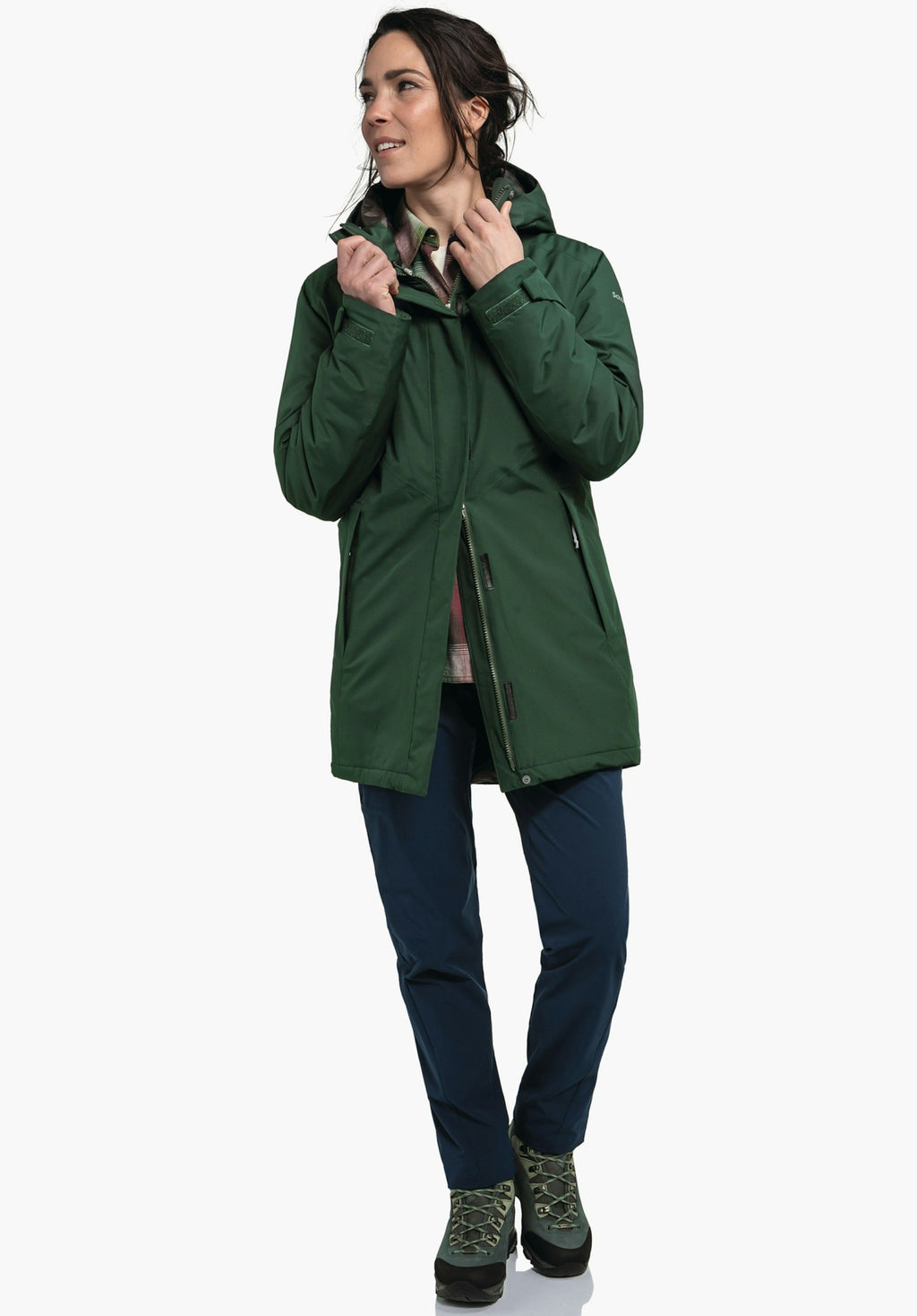 Schöffel Parka Style Froda WMS Damen – große Größen Grün - Ansicht 3