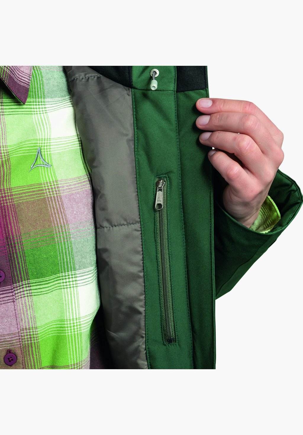 Schöffel Parka Style Froda WMS Damen – große Größen Grün - Ansicht 5
