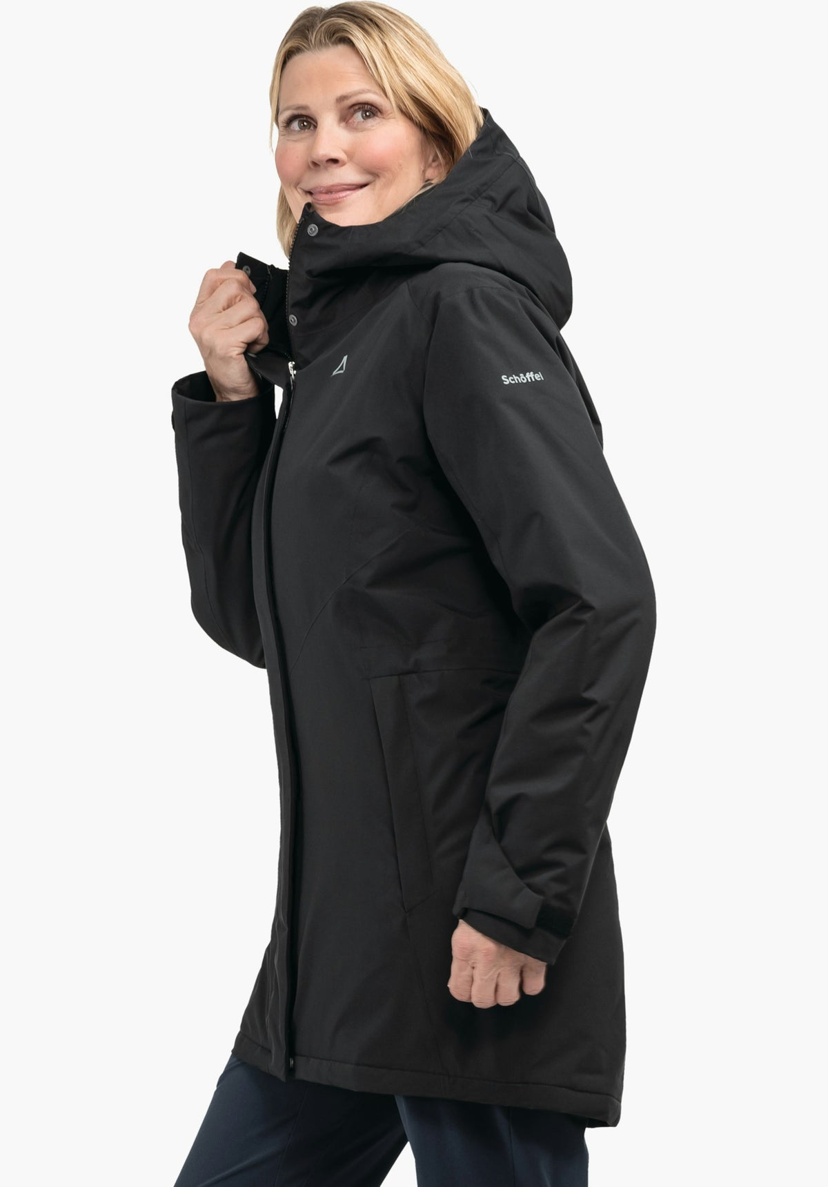 Schöffel Parka Style Froda WMS Damen – große Größen Schwarz - Ansicht 4