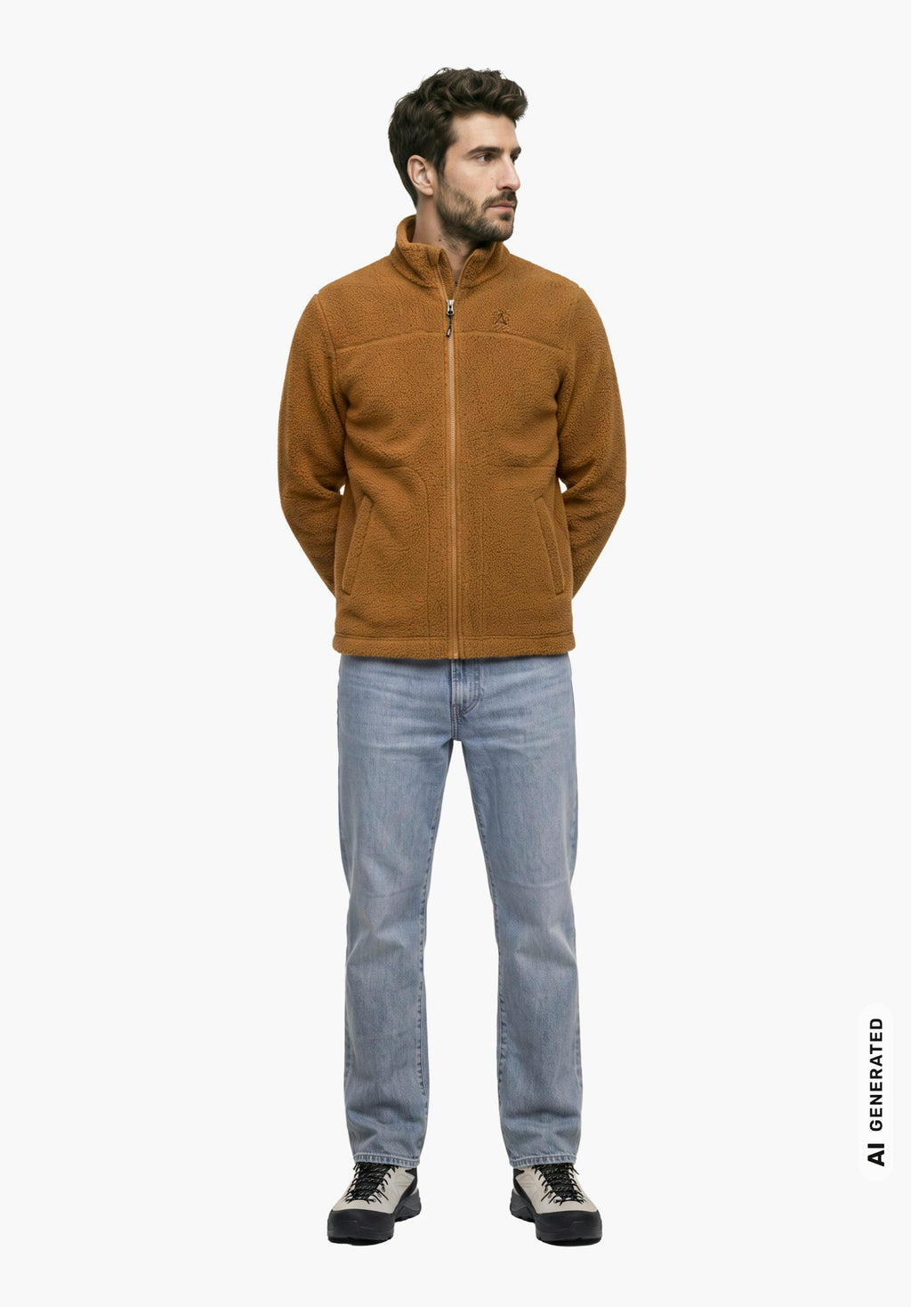 Schöffel CIRC Fleece Jk Style Purga MNS Herren – große Größen Braun - Ansicht 3