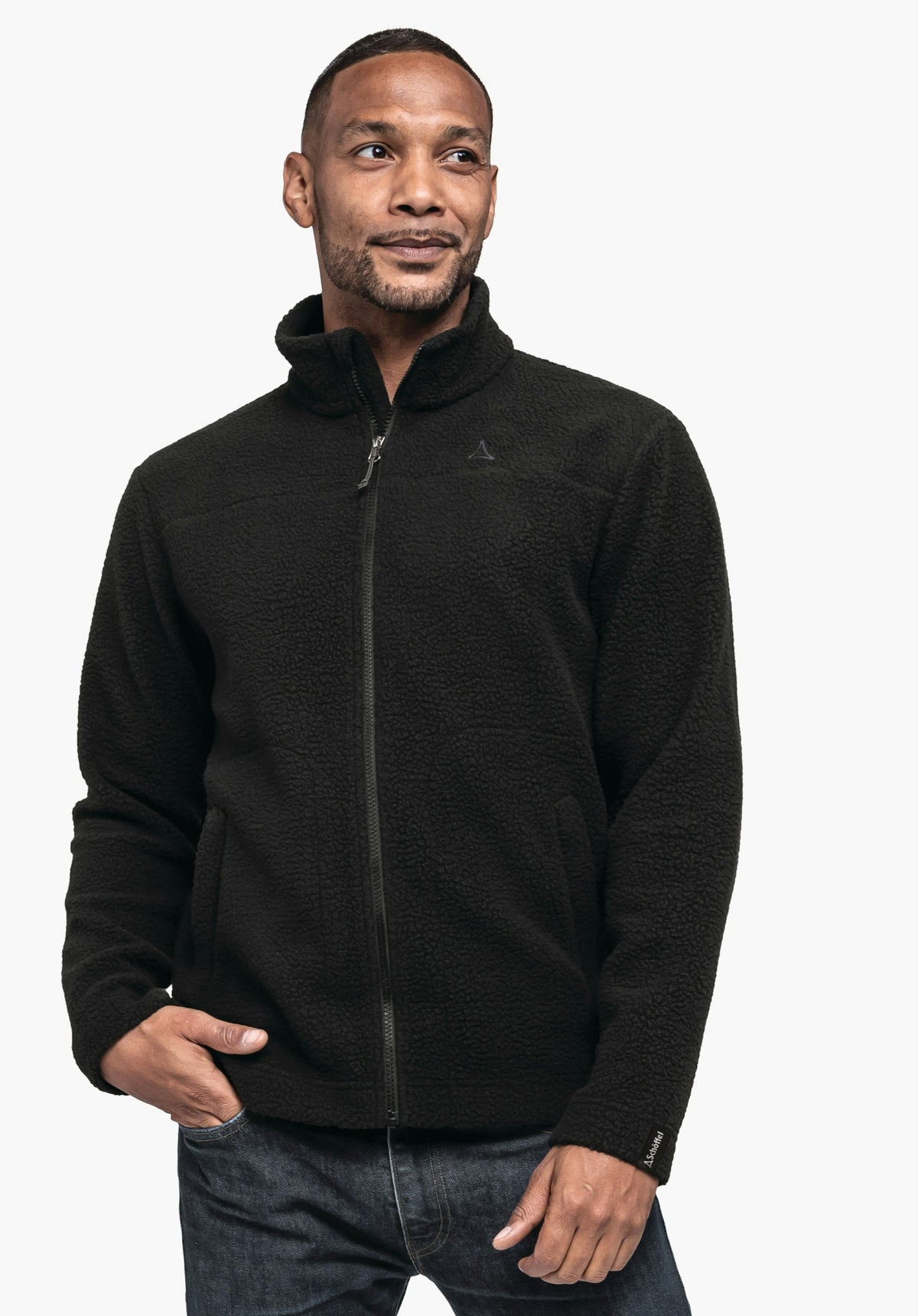 Schöffel CIRC Fleece Jk Style Purga MNS Herren – große Größen Schwarz - Ansicht 1