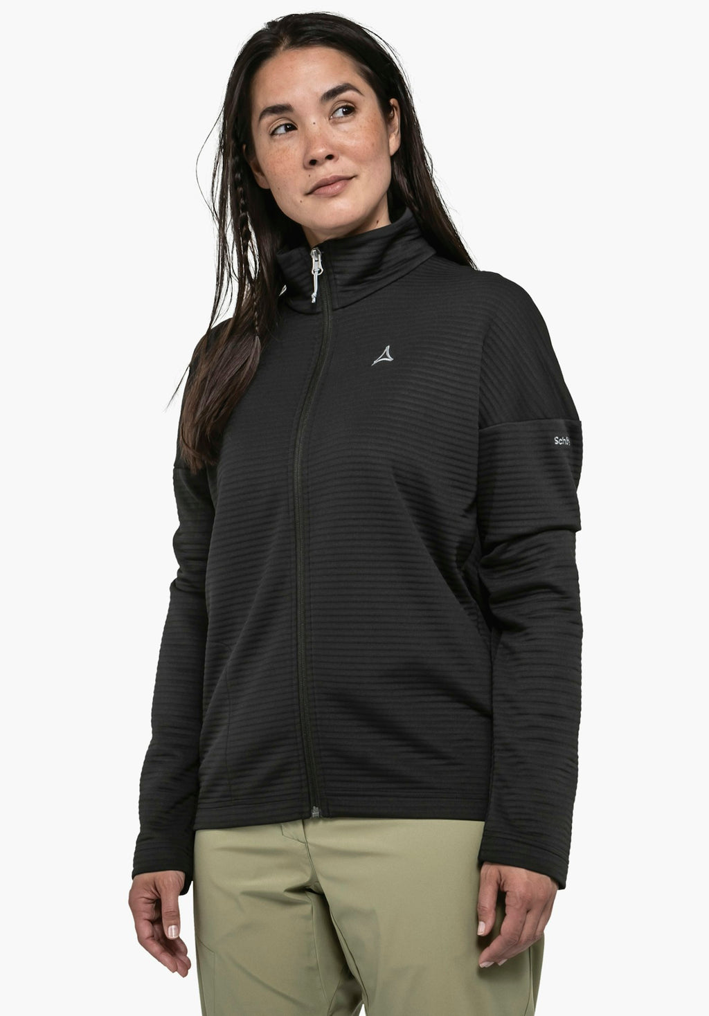 Schöffel CIRC Fleece Jk Style Smue WMS Damen – große Größen – Schwarz