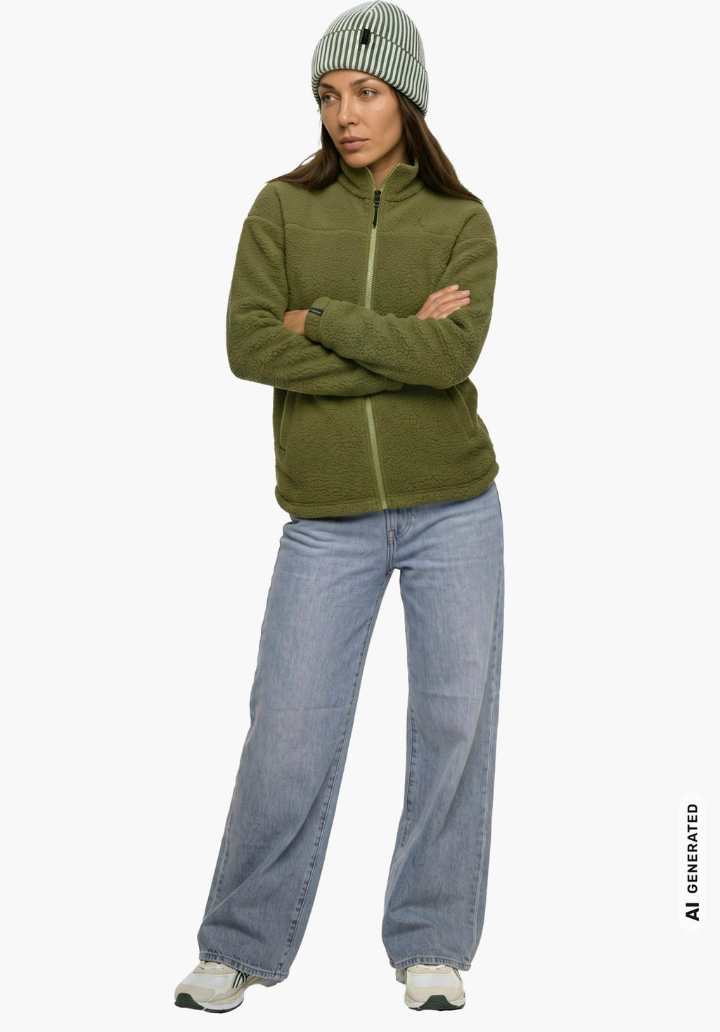 Schöffel CIRC Fleece Jk Style Purga WMS Damen – große Größen Grün - Ansicht 3