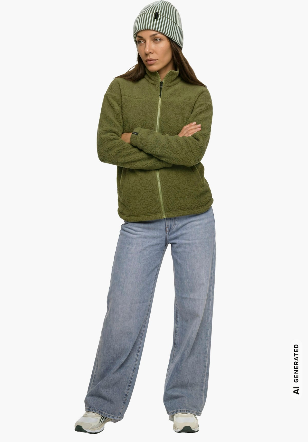 Schöffel CIRC Fleece Jk Style Purga WMS Damen – große Größen Grün - Ansicht 3