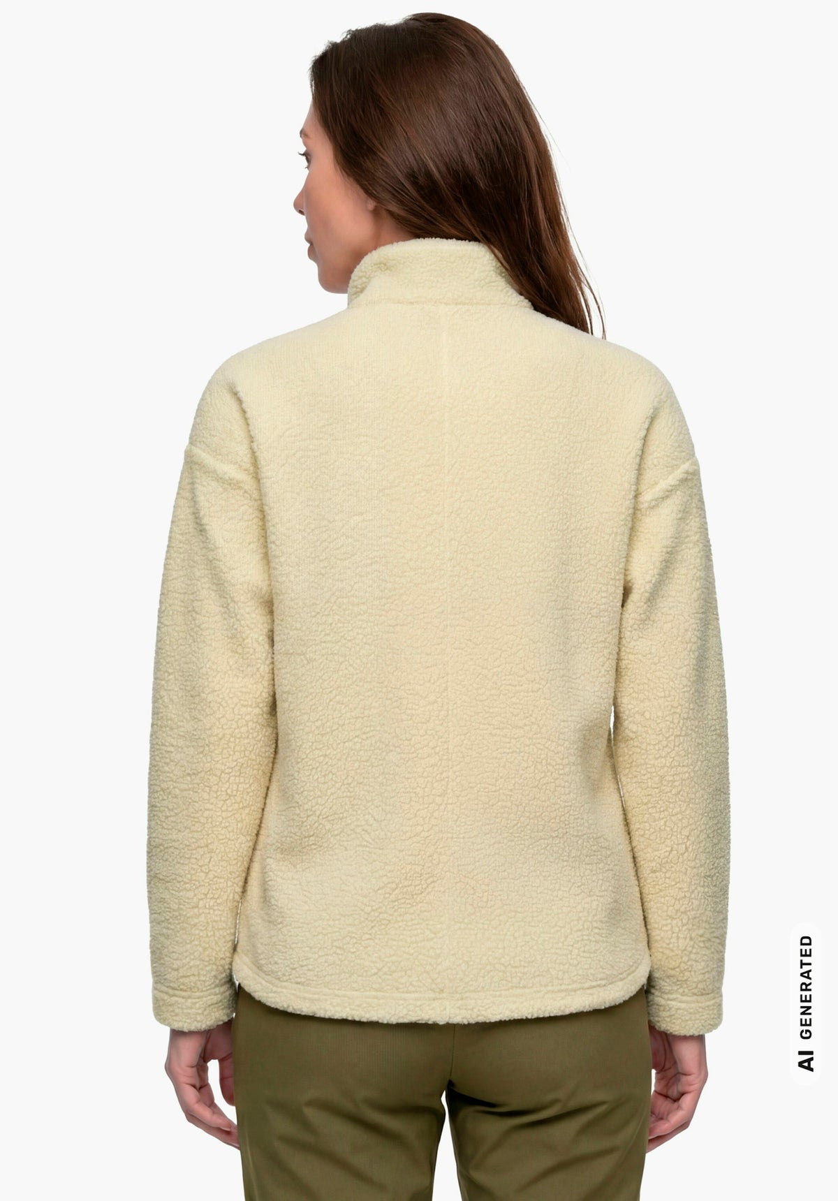 Schöffel CIRC Fleece Jk Style Purga WMS Damen – große Größen Beige - Ansicht 2