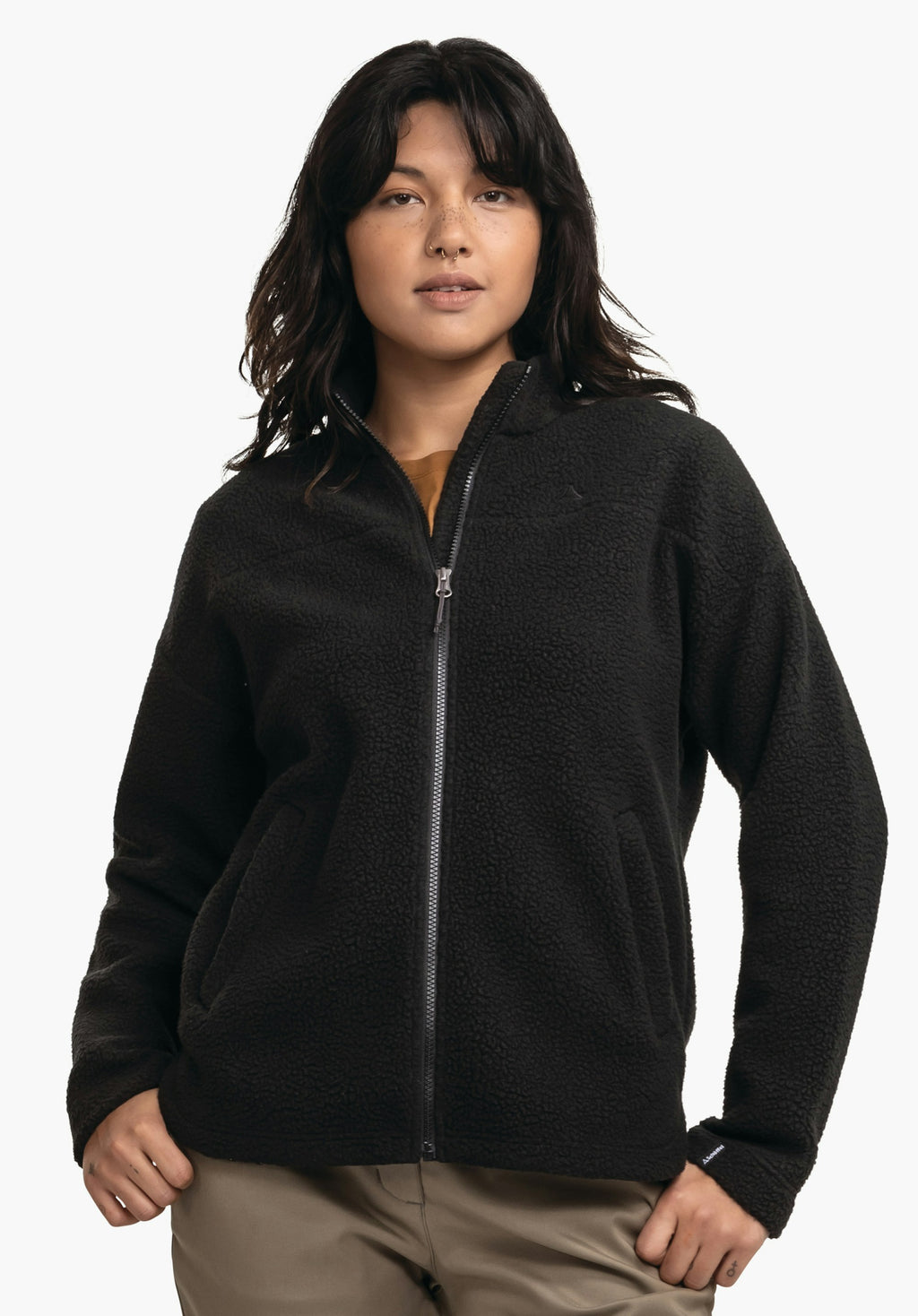 Schöffel CIRC Fleece Jk Style Purga WMS Damen – große Größen Schwarz - Ansicht 1