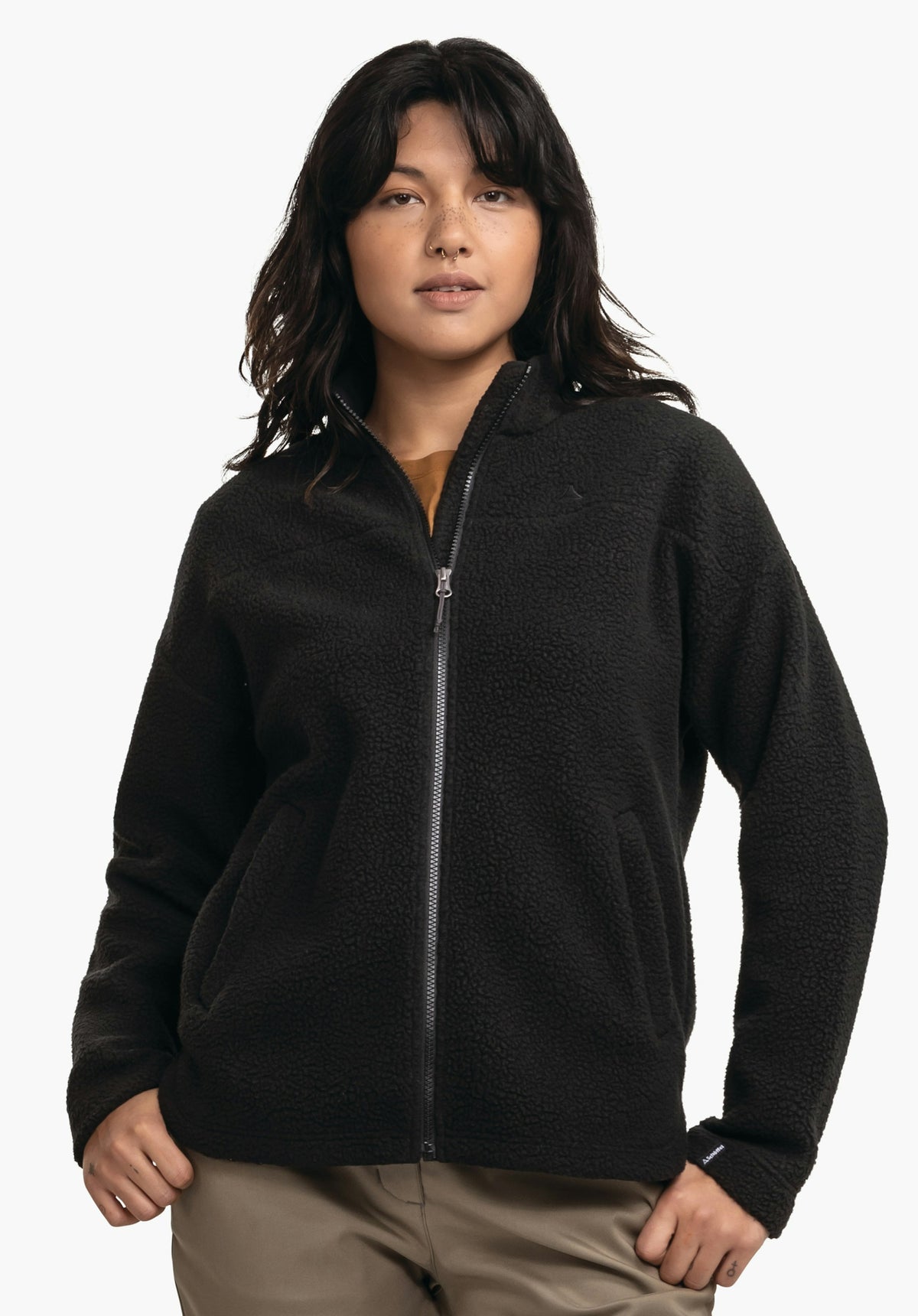 Schöffel CIRC Fleece Jk Style Purga WMS Damen – große Größen Schwarz - Ansicht 1