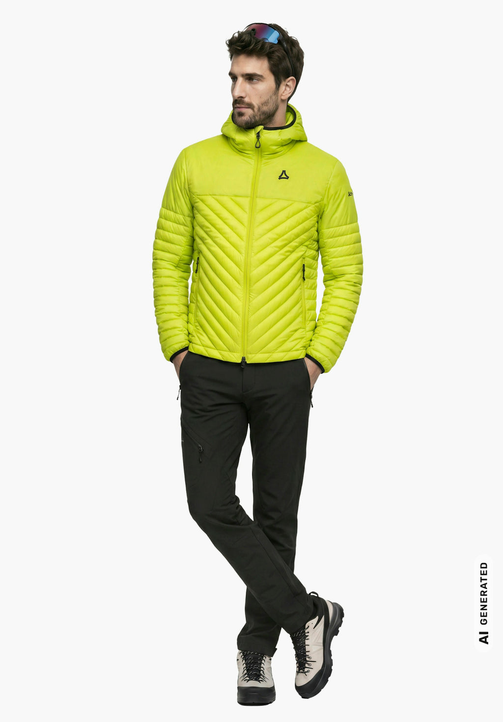 Schöffel Down Jacket Style Cascata MNS Herren – große Größen Gelb - Ansicht 3