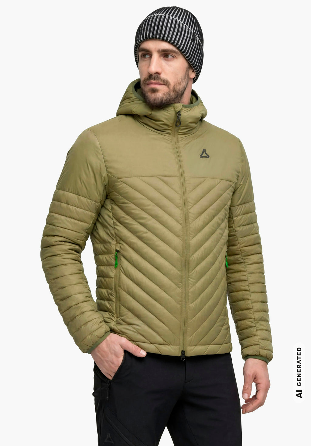 Schöffel Down Jacket Style Cascata MNS Herren – große Größen Grün - Ansicht 1