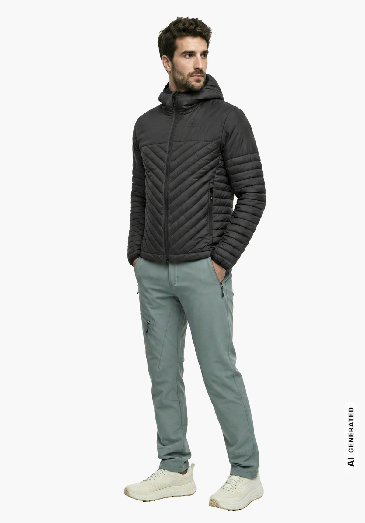Schöffel Down Jacket Style Cascata MNS Herren – große Größen Schwarz - Ansicht 3