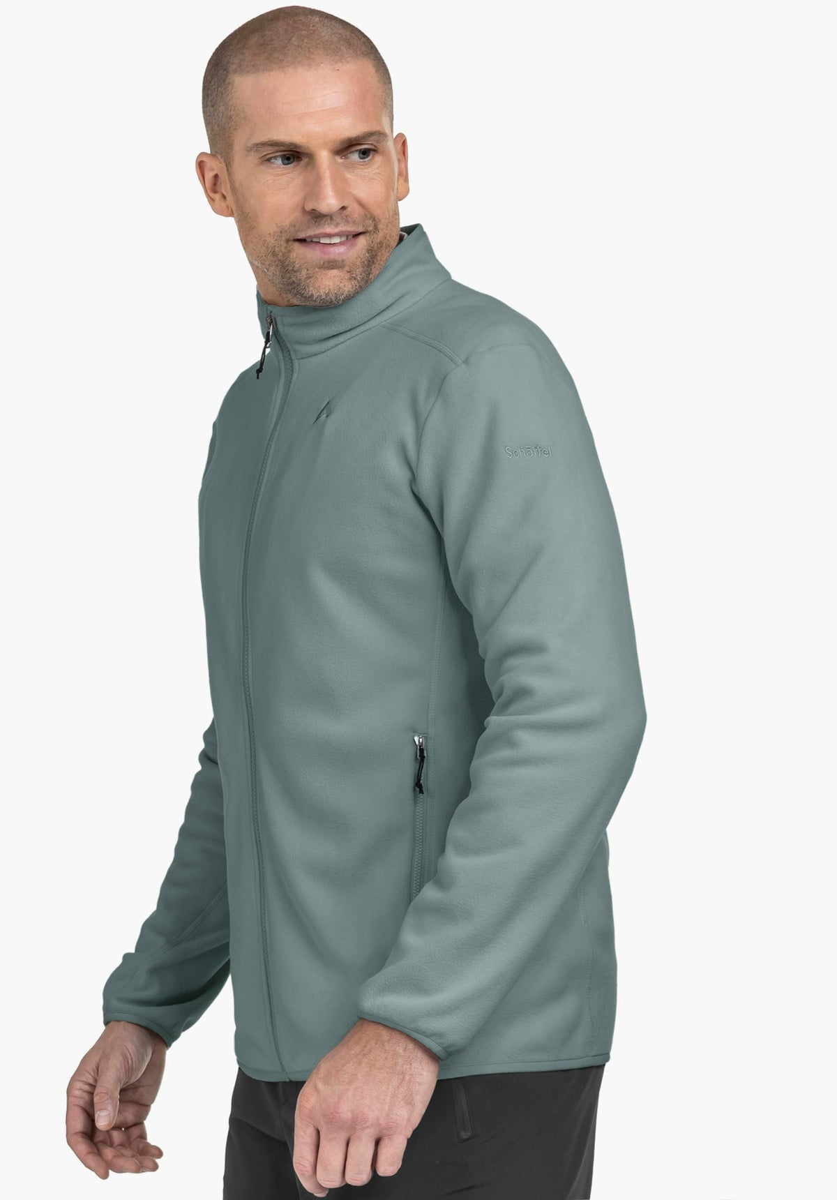 Schöffel Fleece Jk Style Ash MNS Herren – große Größen Grau - Ansicht 3