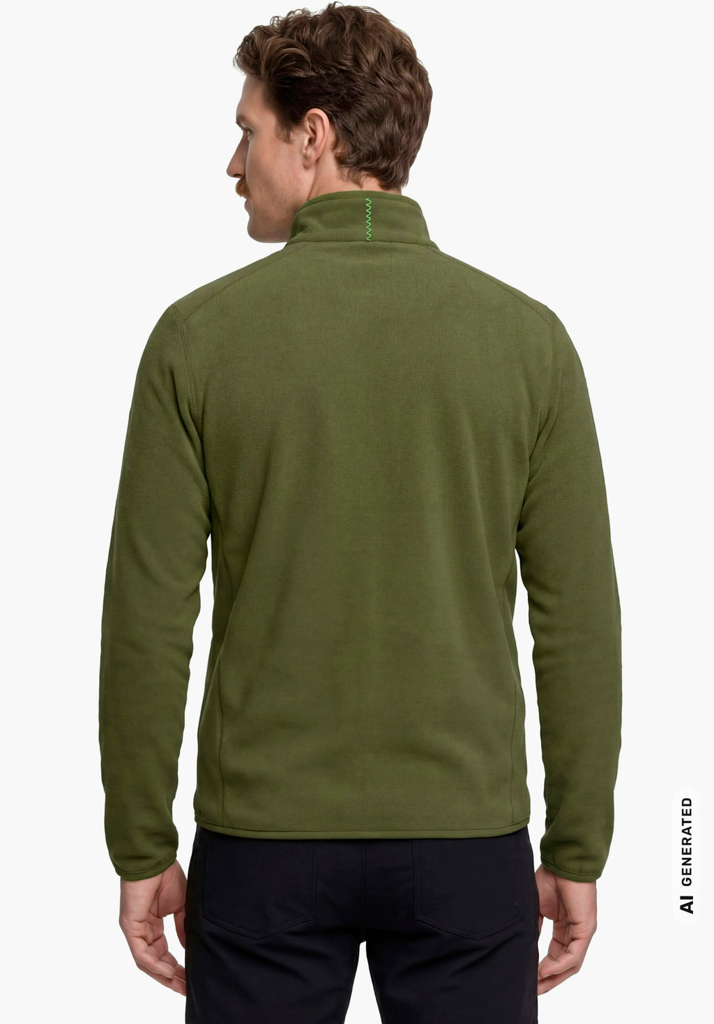 Schöffel Fleece Jk Style Ash MNS Herren – große Größen Grün (6875) - Ansicht 2