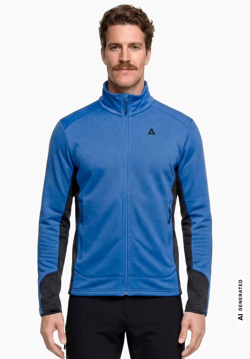 Schöffel Fleece Jk Style Milagle MNS Herren – große Größen Blau - Ansicht 1