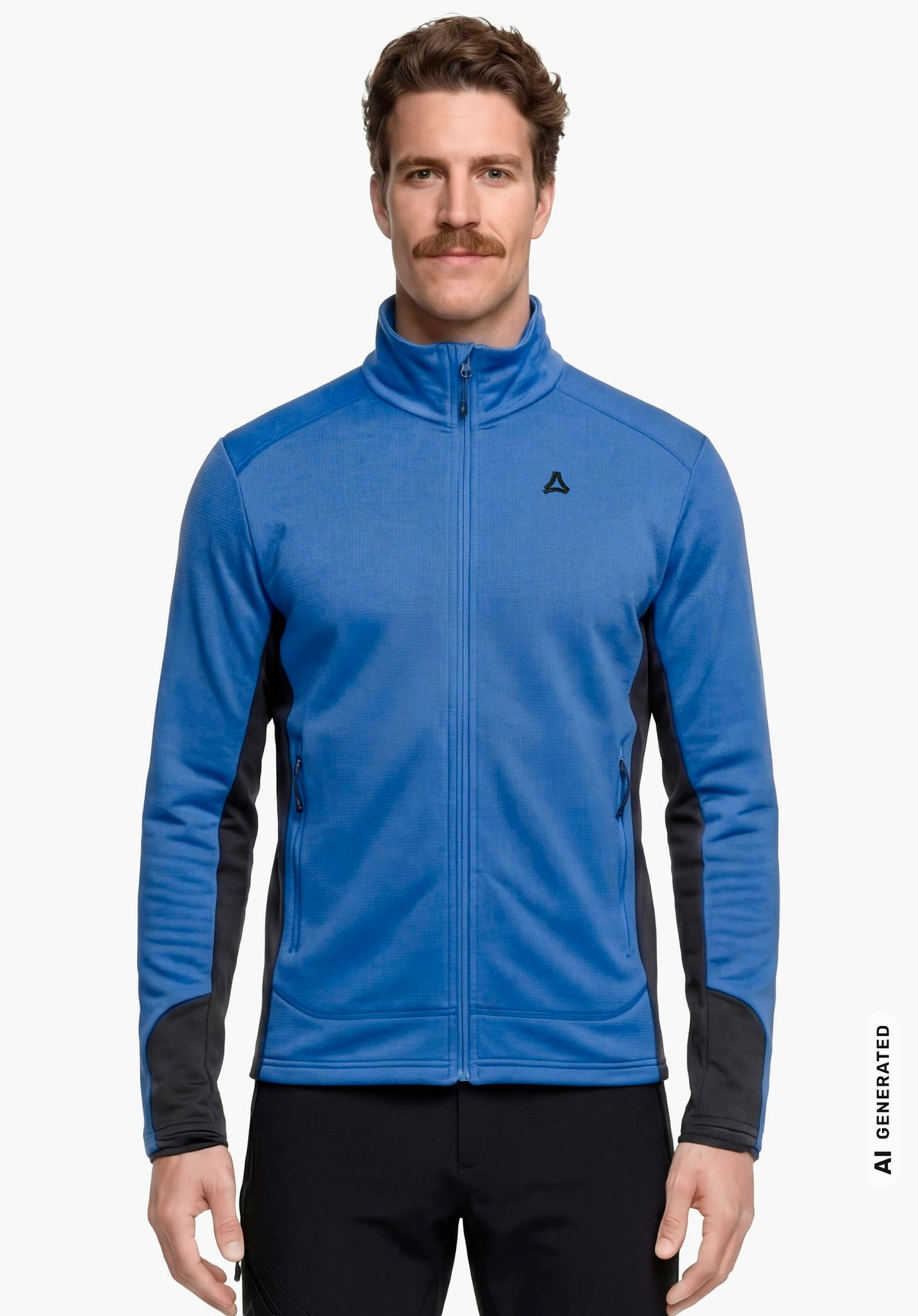 Schöffel Fleece Jk Style Milagle MNS Herren – große Größen Blau - Ansicht 1