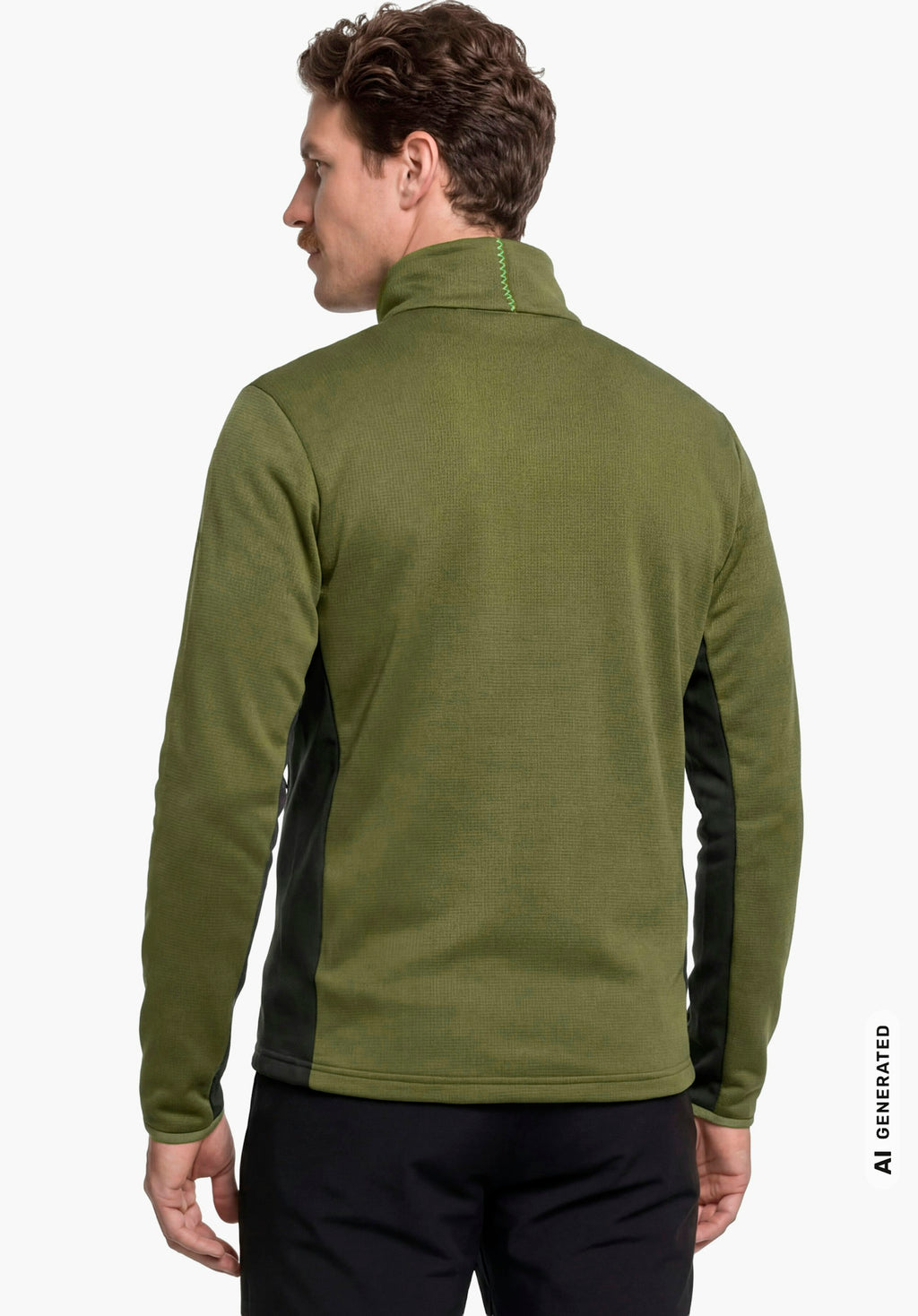 Schöffel Fleece Jk Style Milagle MNS Herren – große Größen Grün - Ansicht 2
