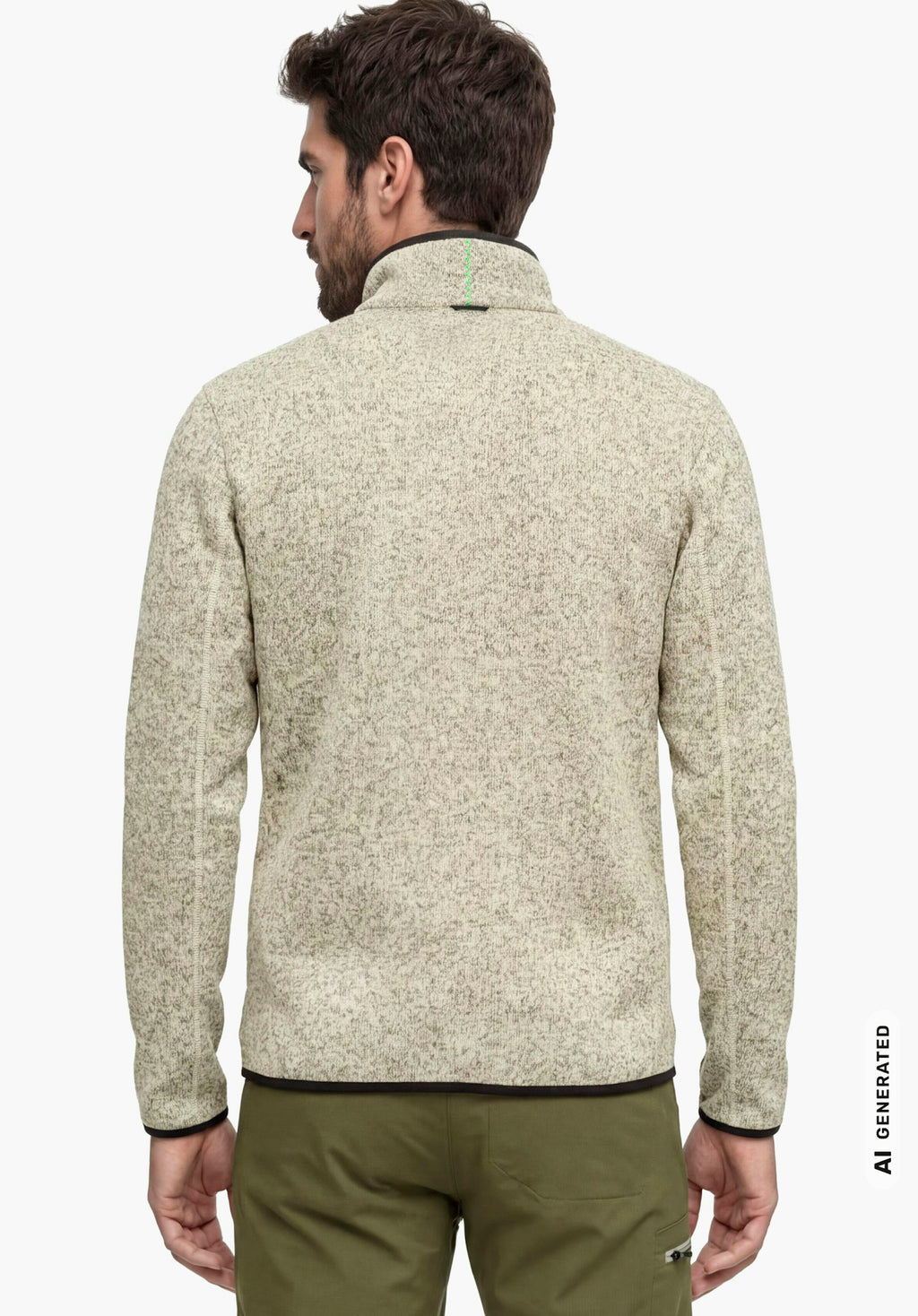 Schöffel CIRC Fleece Jk Style Yew MNS Herren – große Größen Beige - Ansicht 2
