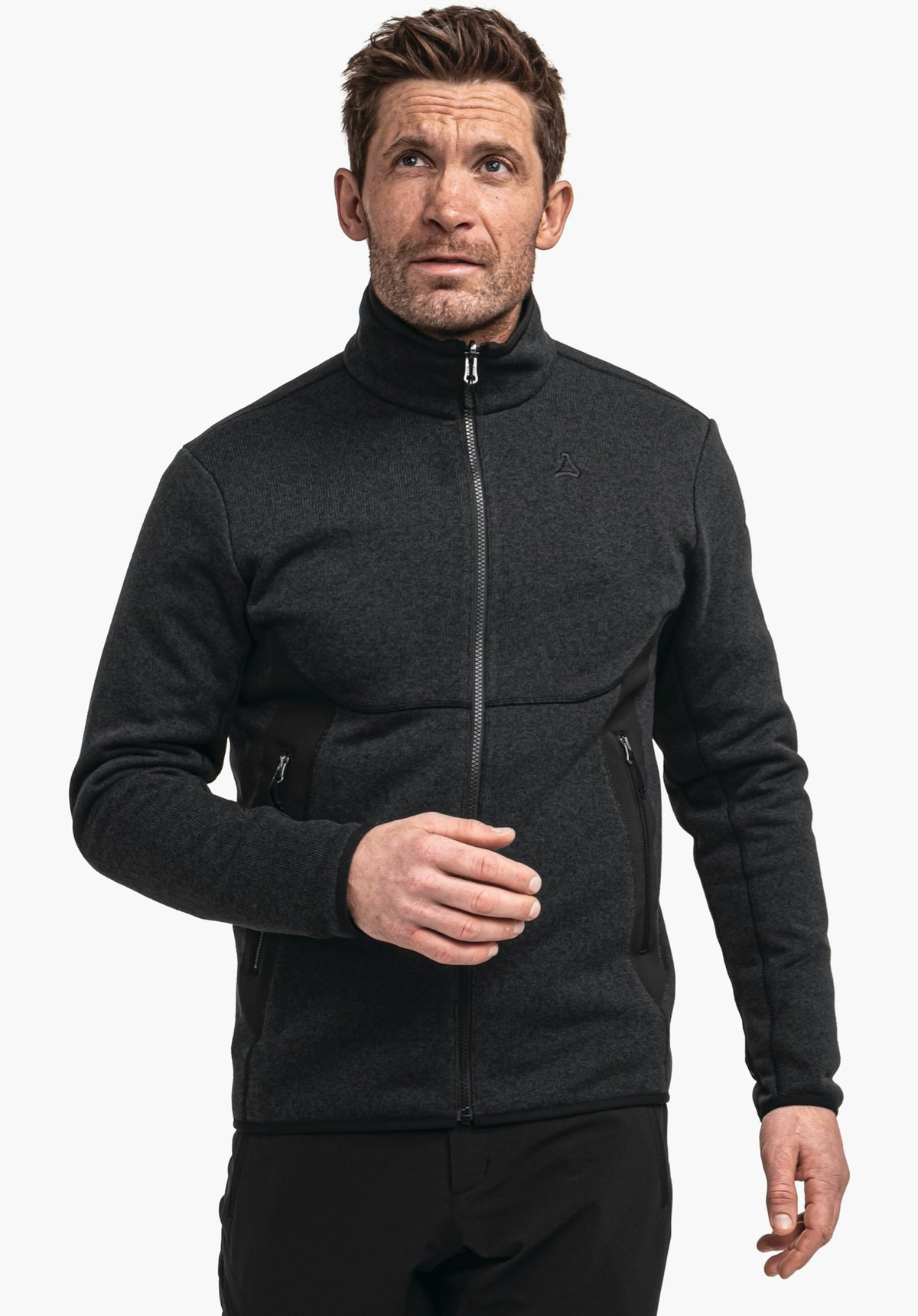Schöffel CIRC Fleece Jk Style Yew MNS Herren – große Größen Schwarz - Ansicht 1