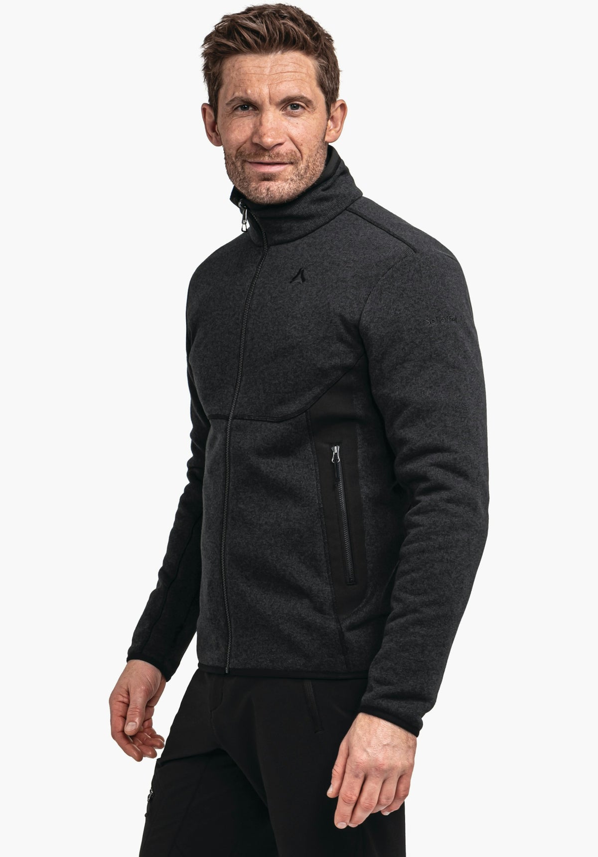 Schöffel CIRC Fleece Jk Style Yew MNS Herren – große Größen Schwarz - Ansicht 3