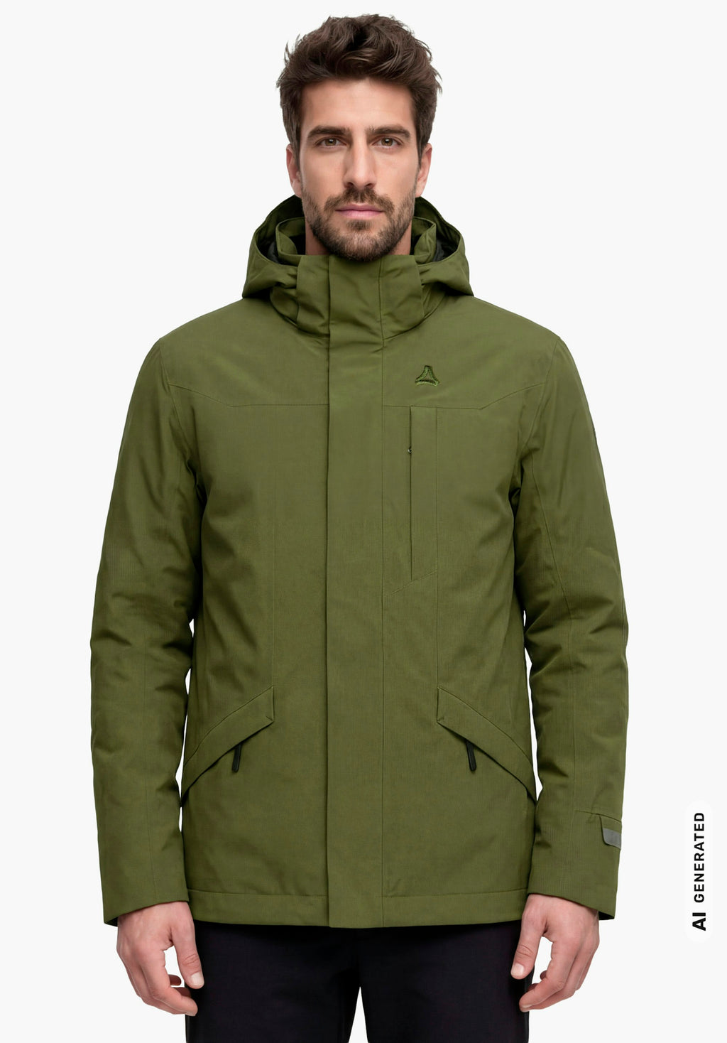 Schöffel 3in1 Parka Style Borkol MNS Herren – große Größen Grün - Ansicht 1