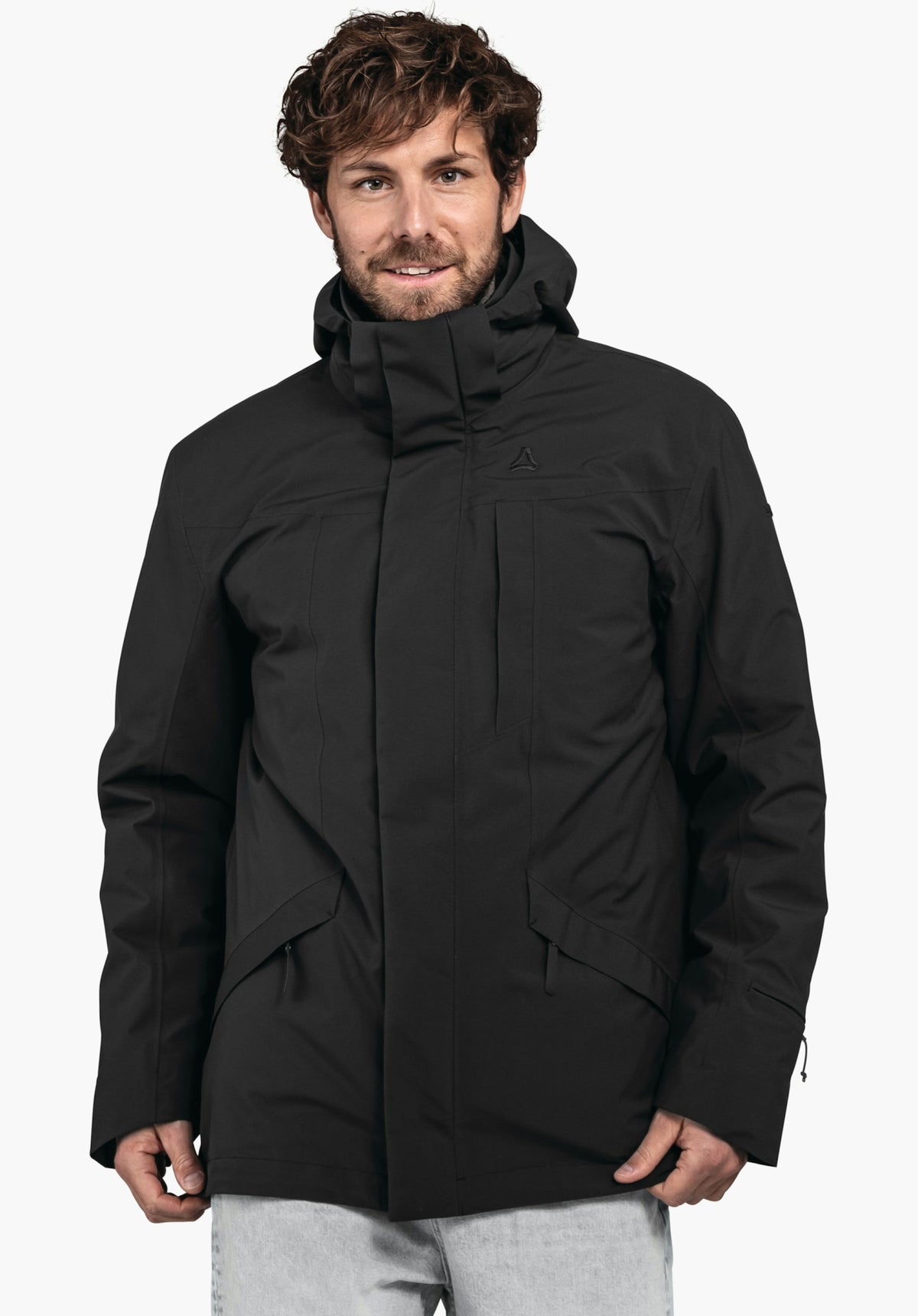Schöffel 3in1 Parka Style Borkol MNS Herren – große Größen Schwarz - Ansicht 1