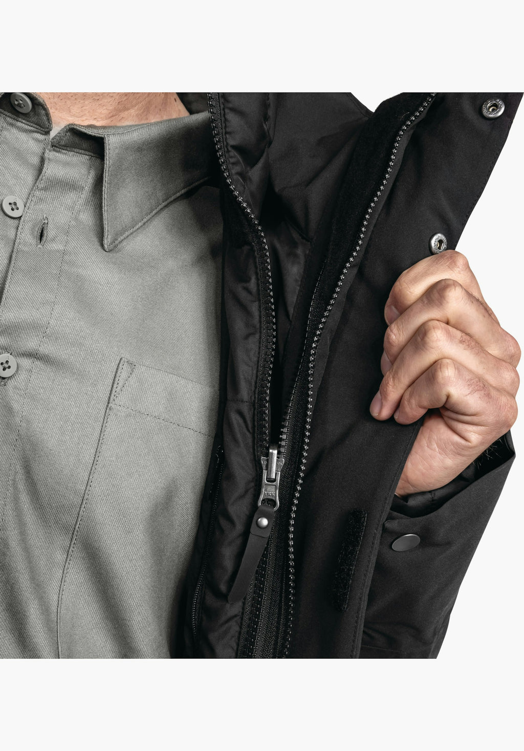 Schöffel 3in1 Parka Style Borkol MNS Herren – große Größen Schwarz - Ansicht 4