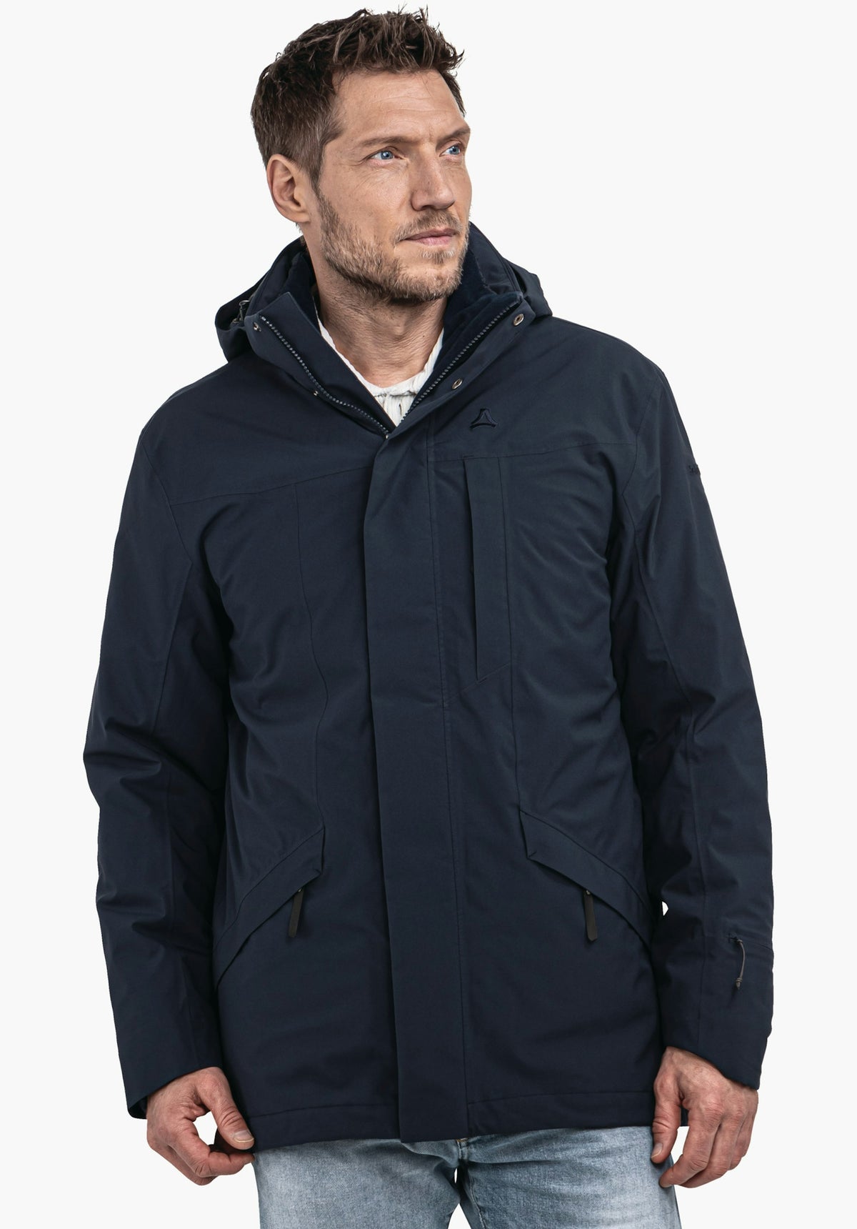 Schöffel 3in1 Parka Style Borkol MNS Herren – große Größen Blau - Ansicht 1