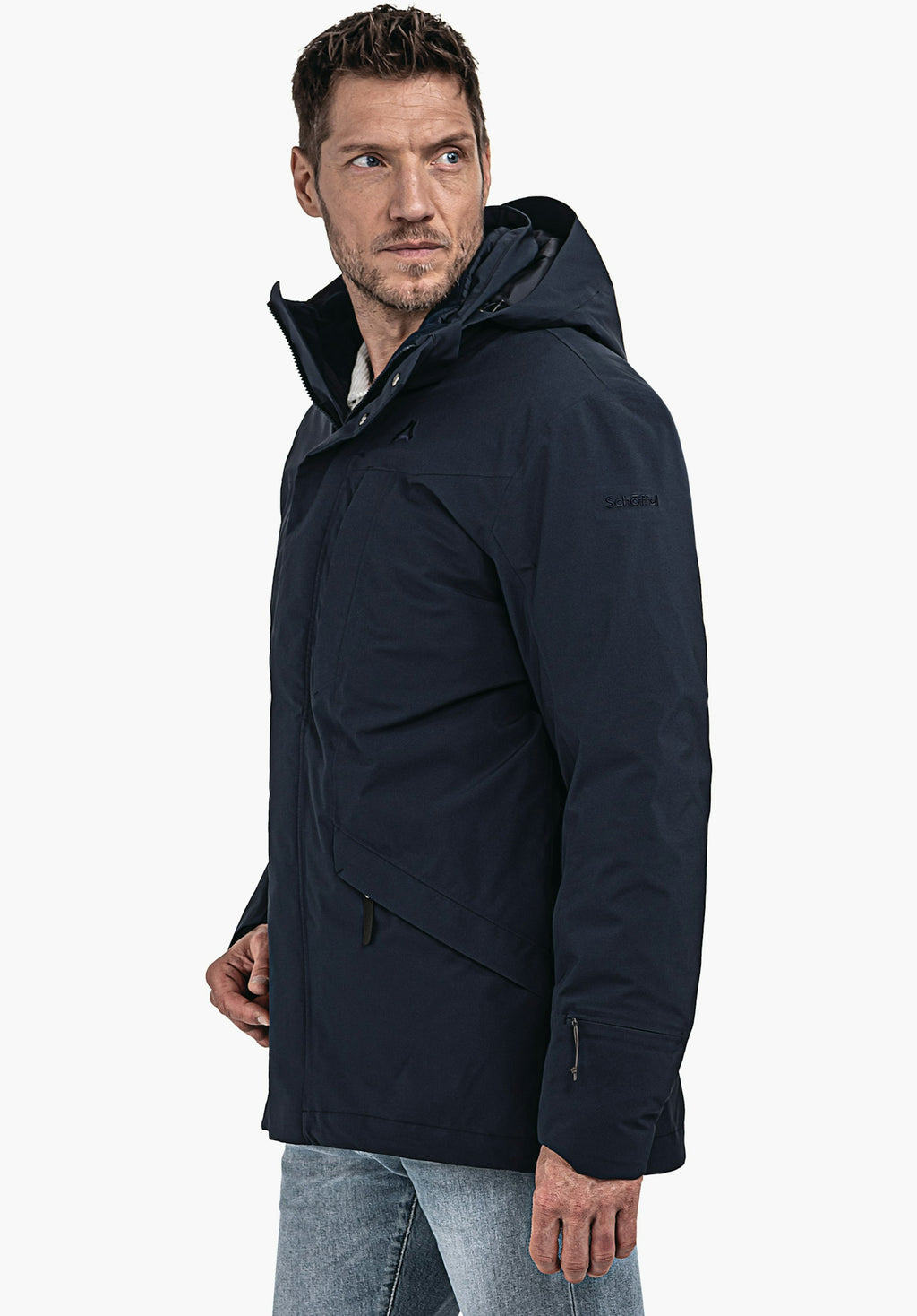 Schöffel 3in1 Parka Style Borkol MNS Herren – große Größen Blau - Ansicht 10